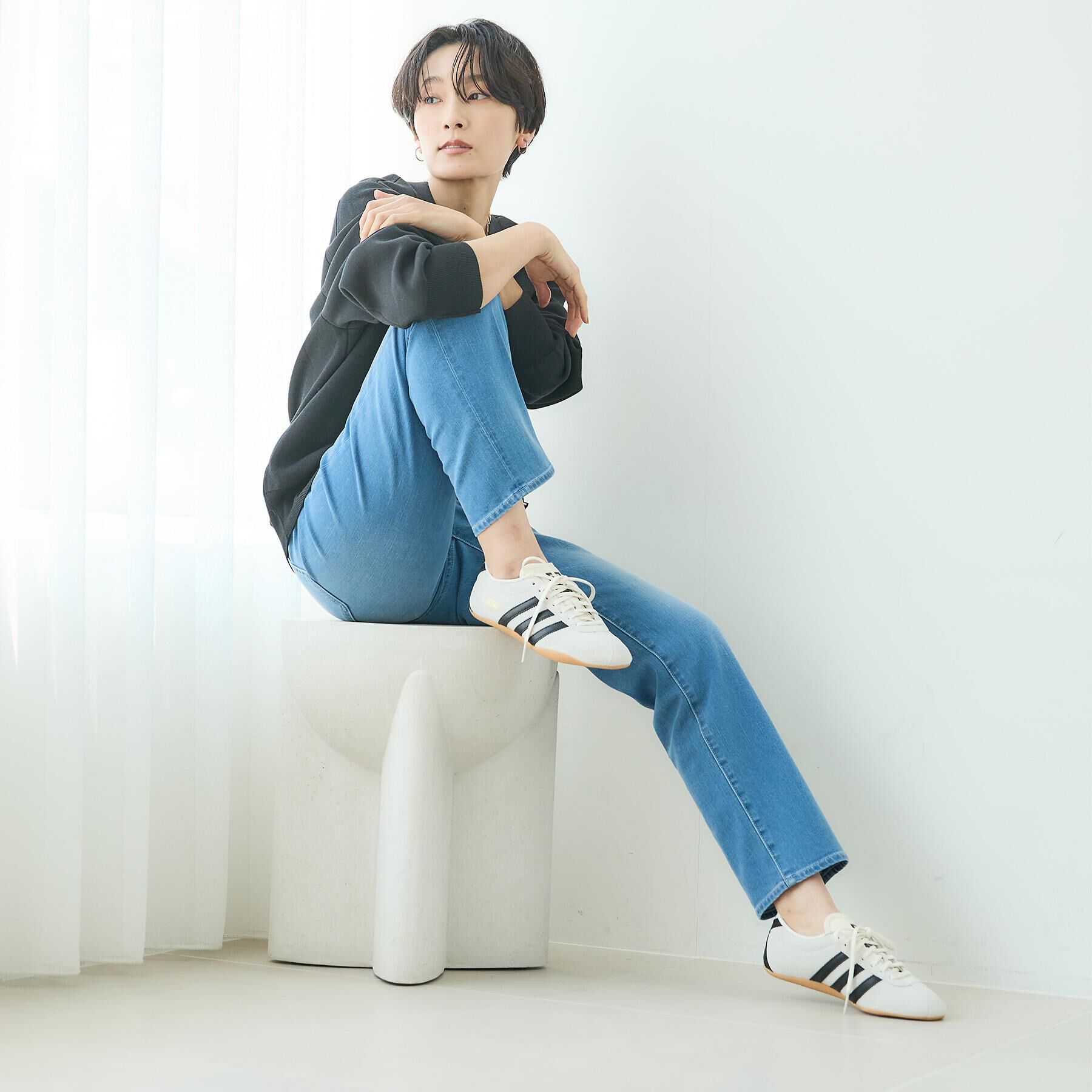 UNTITLED「【古畑星夏さん着用/人気デニム】MAKE&times;DENIMスリムストレート」|デニム|