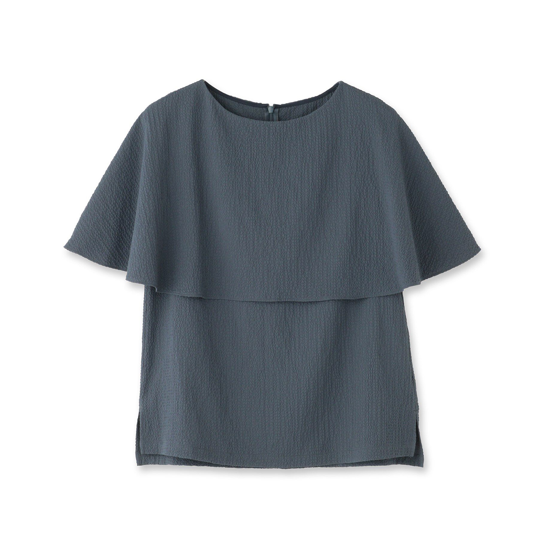 UNTITLED「【洗える/ストレッチ性/フェミニン】ケープデザインブラウス」|シャツ・ブラウス|