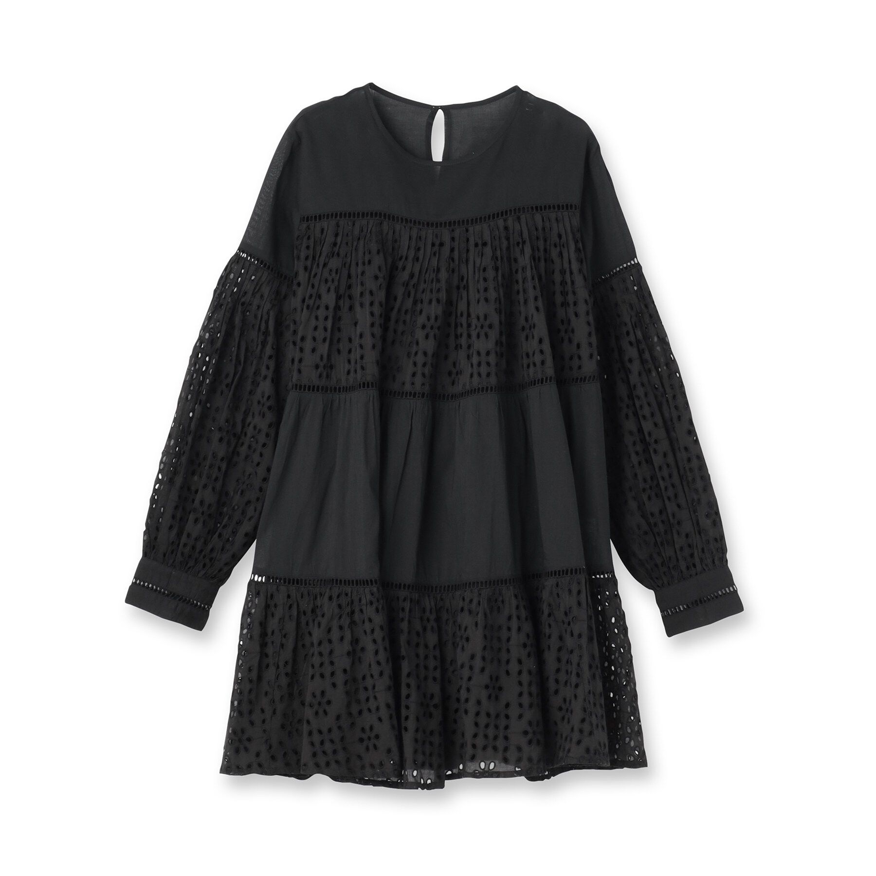 UNTITLED「【Audrey and John Wad】エンブロイダリーチュニックドレス」|シャツ・ブラウス|