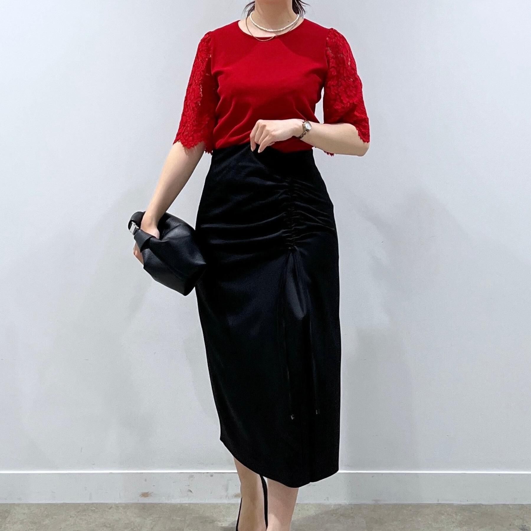 COUP DE CHANCE「【洗える】華やかなレース袖ニットトップス」|ニット・セーター|