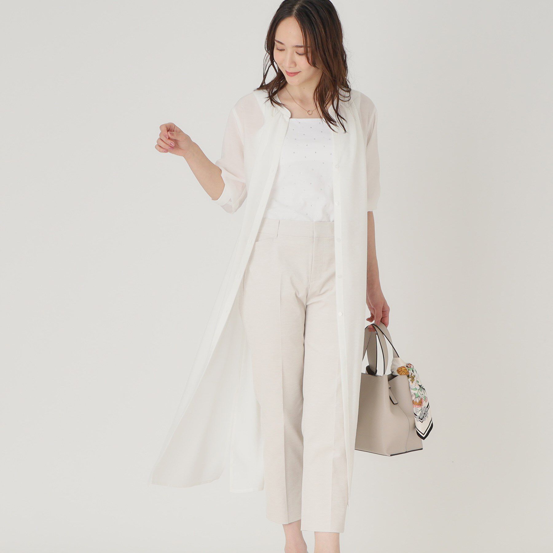 COUP DE CHANCE「【洗える】ロングブラウス」|シャツ・ブラウス|