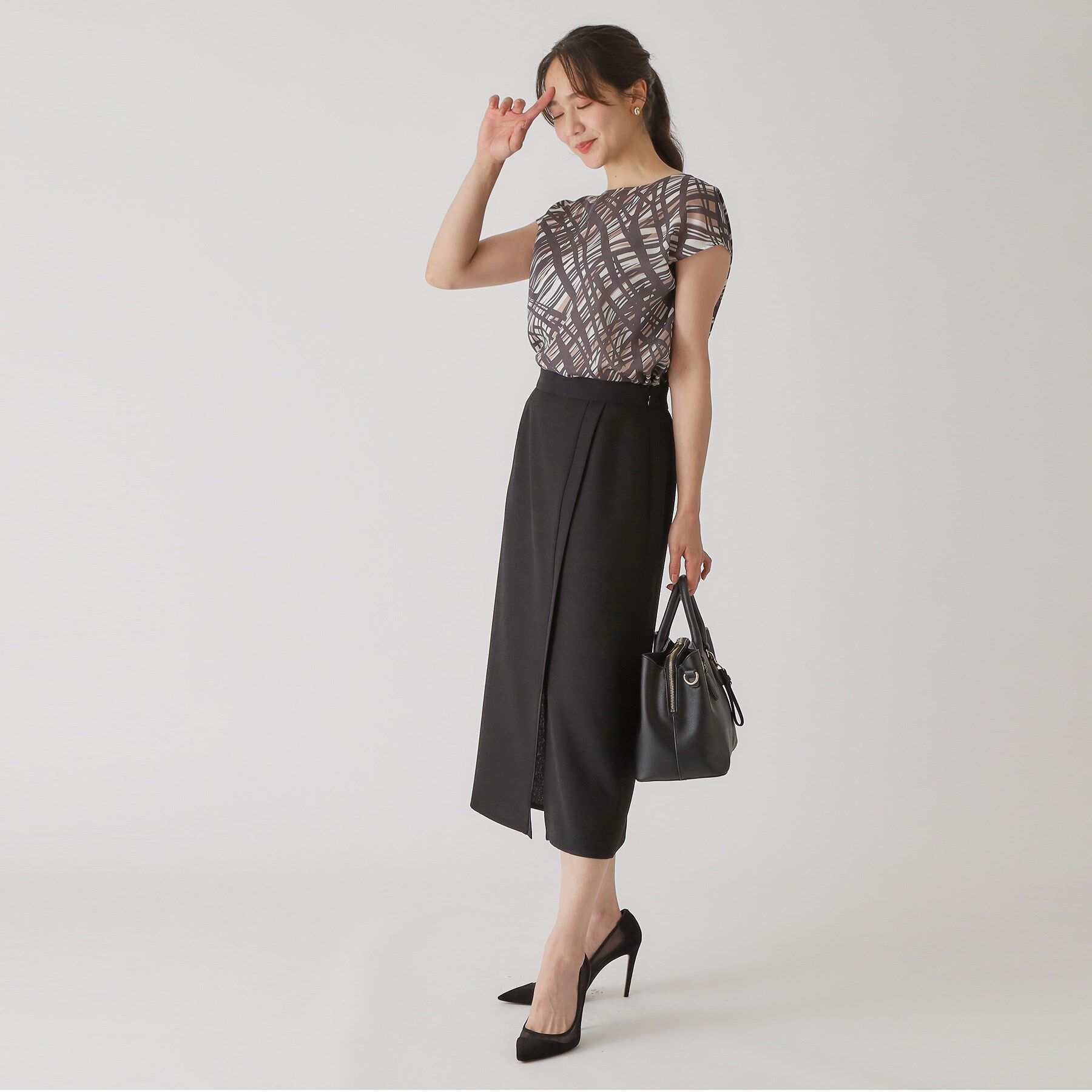 COUP DE CHANCE「【手洗い可／日本製】きれいめデザインタイトスカート」|スカート|