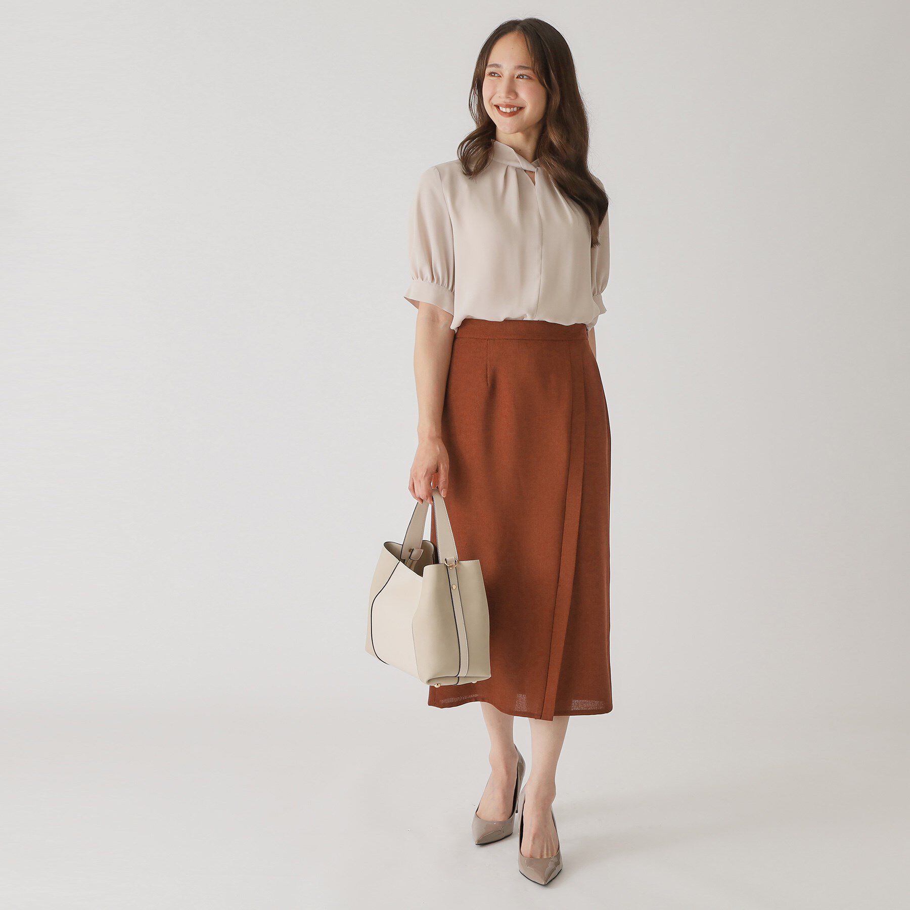 COUP DE CHANCE「【手洗い可／日本製】きれいめデザインタイトスカート」|スカート|