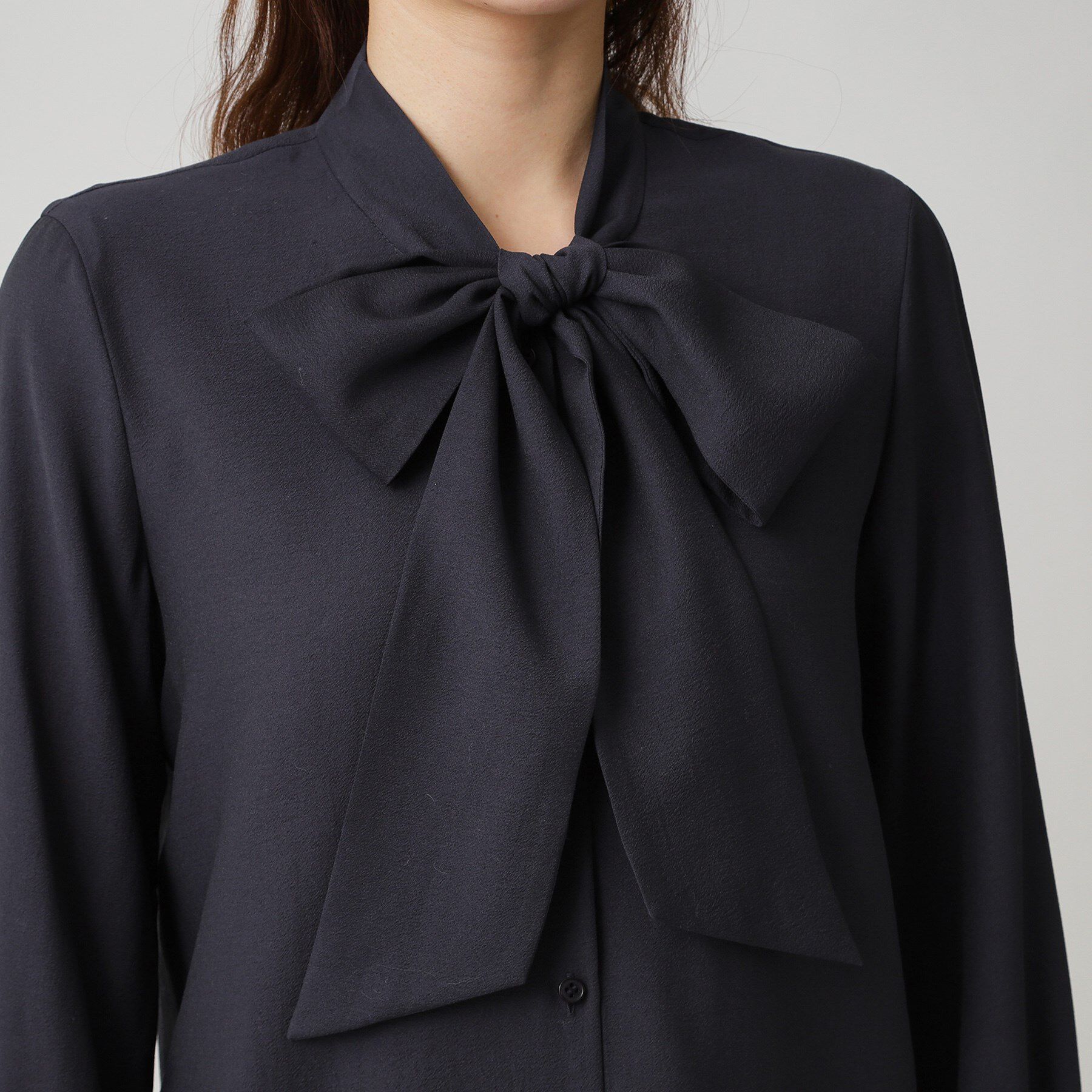 COUP DE CHANCE「【手洗い可／日本製】シアーリボンブラウス」|シャツ・ブラウス|