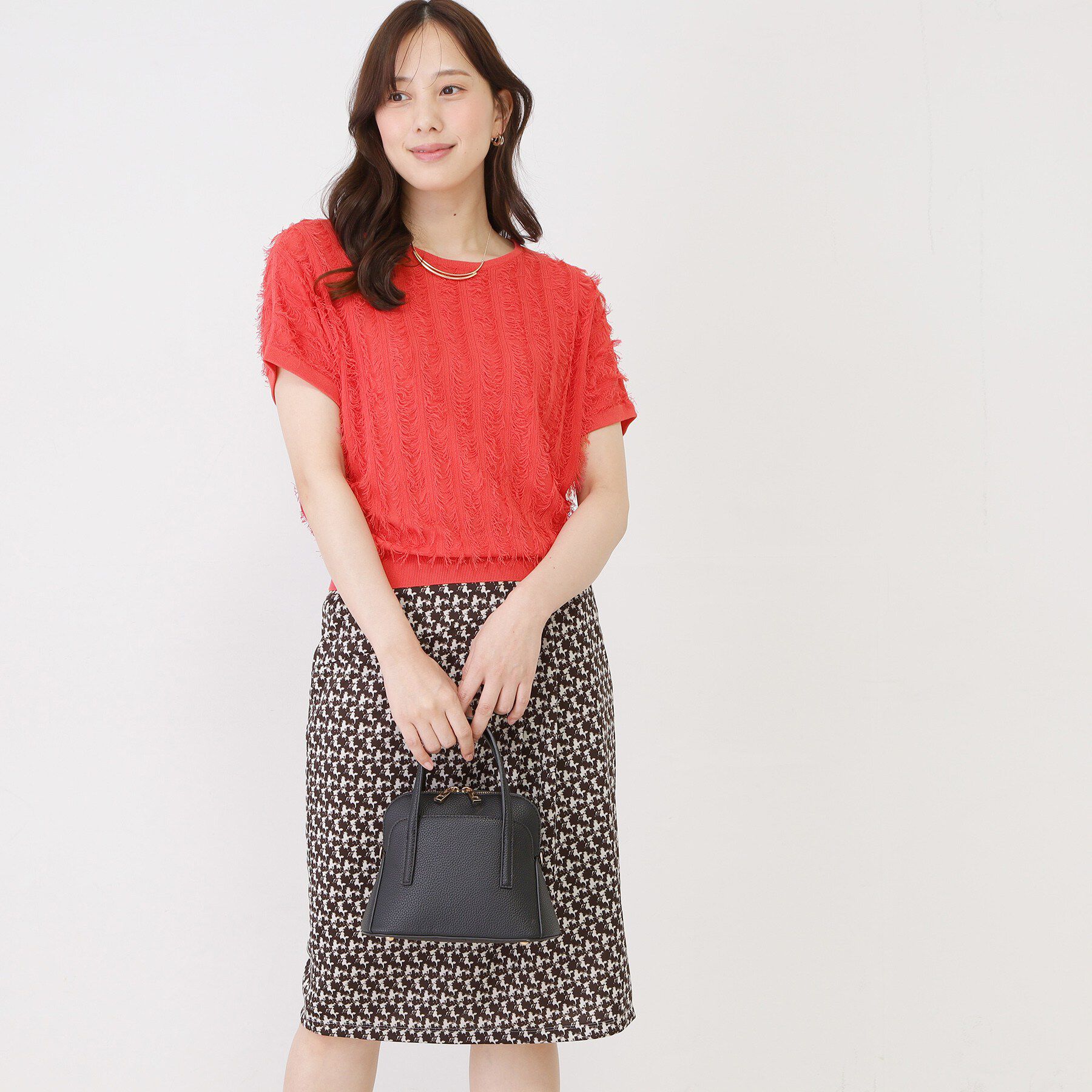 COUP DE CHANCE「【手洗い可】フリンジニットトップス」|ニット・セーター|