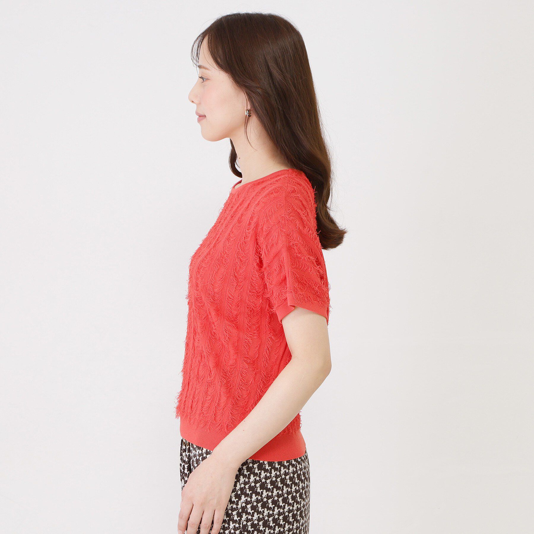 COUP DE CHANCE「【手洗い可】フリンジニットトップス」|ニット・セーター|