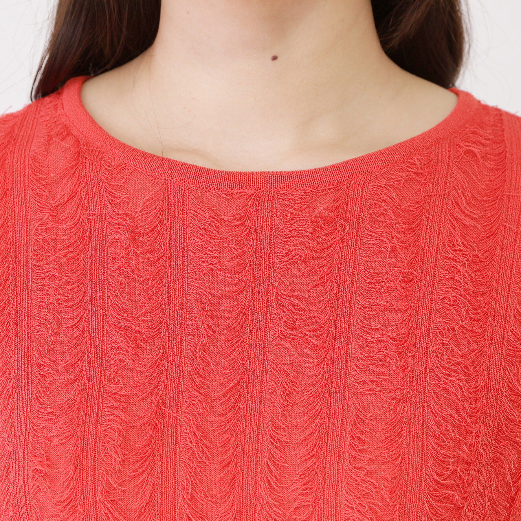 COUP DE CHANCE「【手洗い可】フリンジニットトップス」|ニット・セーター|