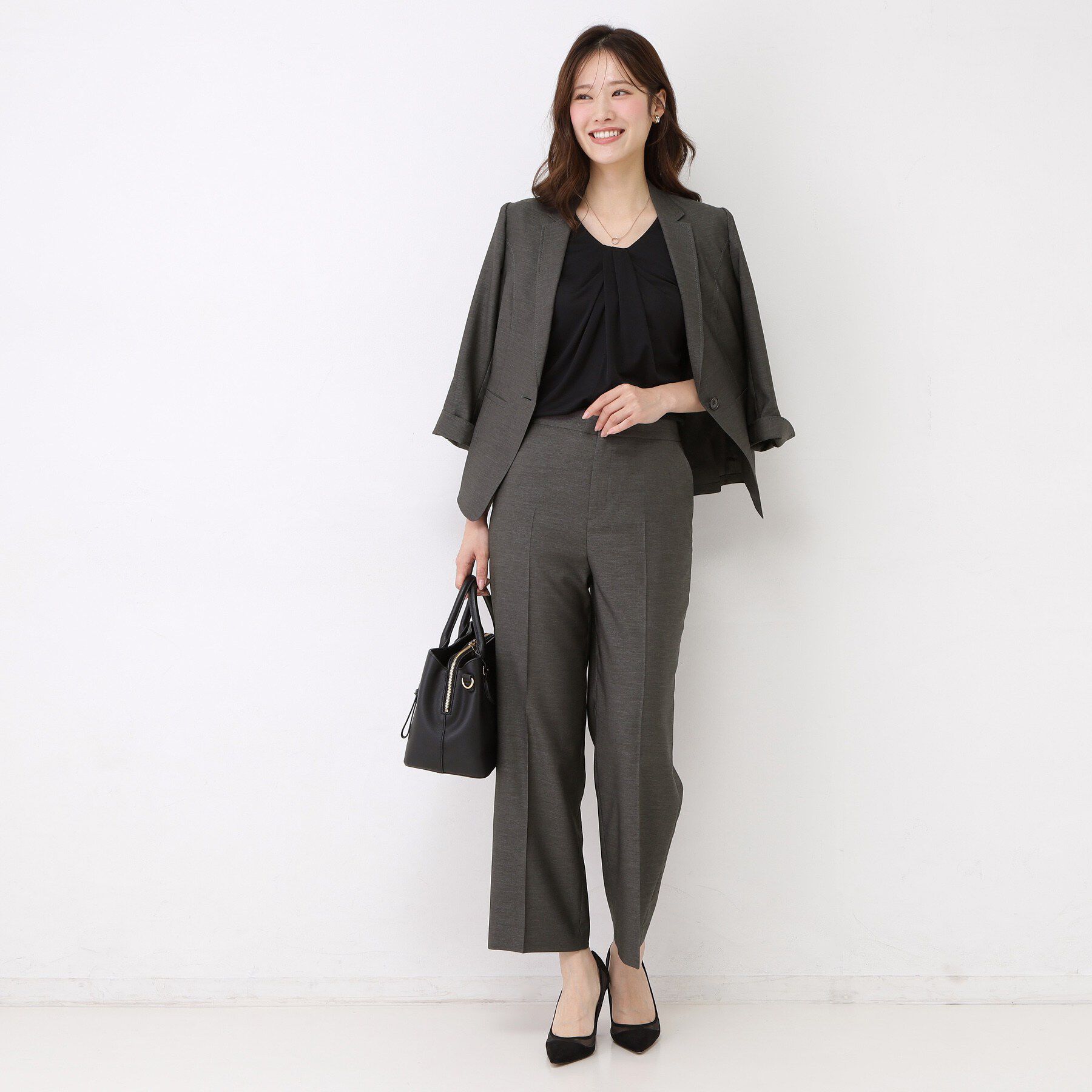 COUP DE CHANCE「【手洗い可／日本製／セットアップ可】リネンライク ストレートパンツ」|その他|