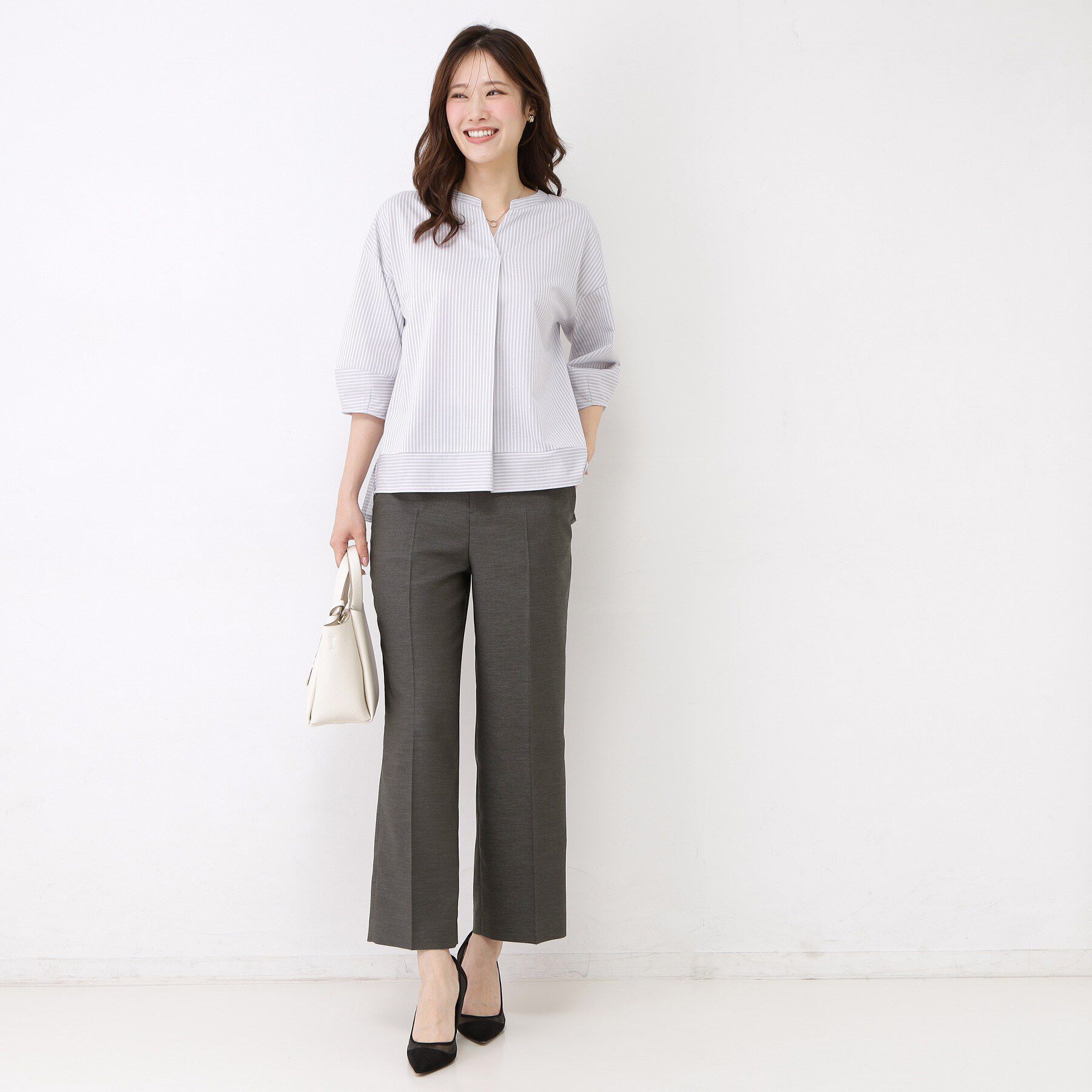 COUP DE CHANCE「【手洗い可／日本製／セットアップ可】リネンライク ストレートパンツ」|その他|