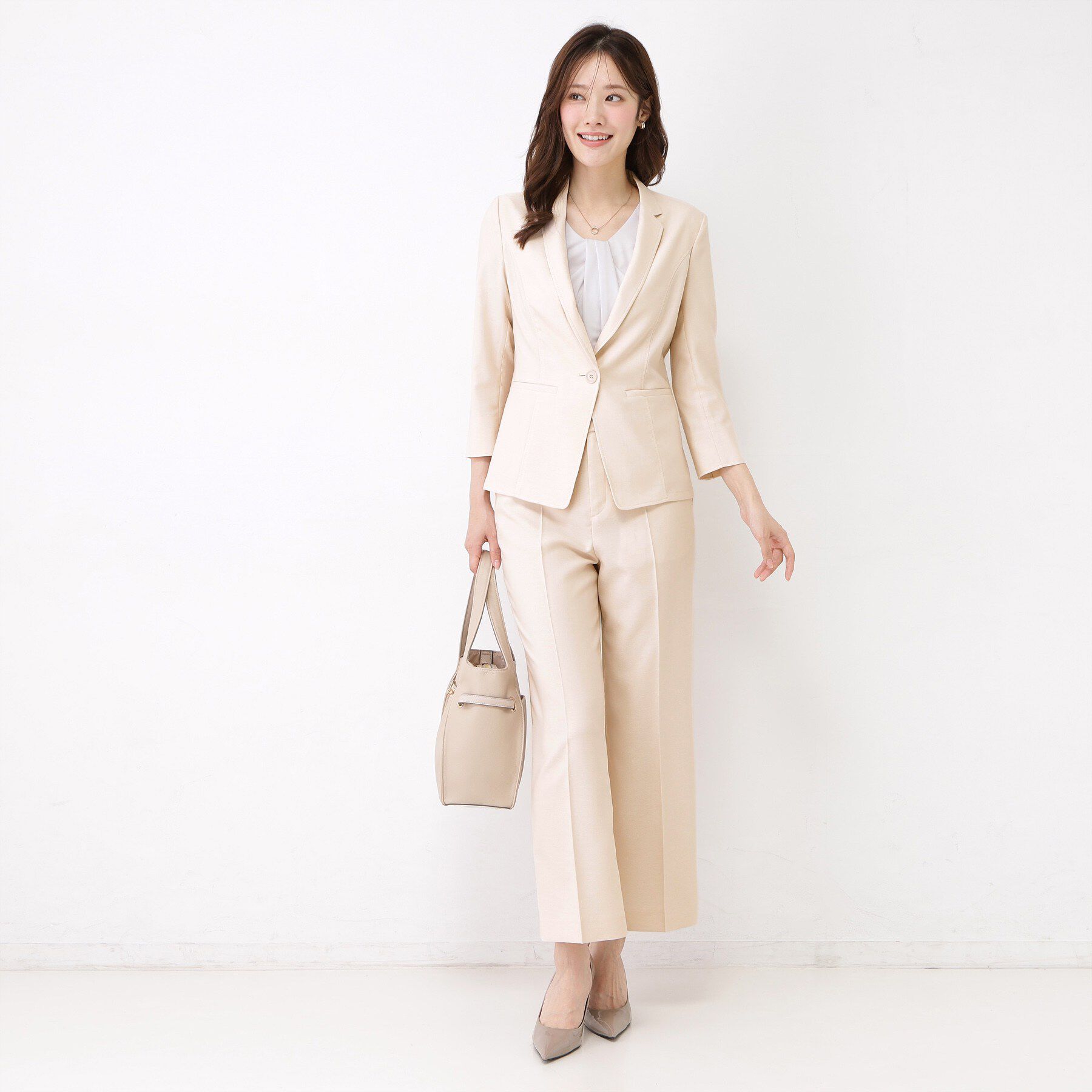 COUP DE CHANCE「【手洗い可／日本製／セットアップ可】リネンライク ストレートパンツ」|その他|