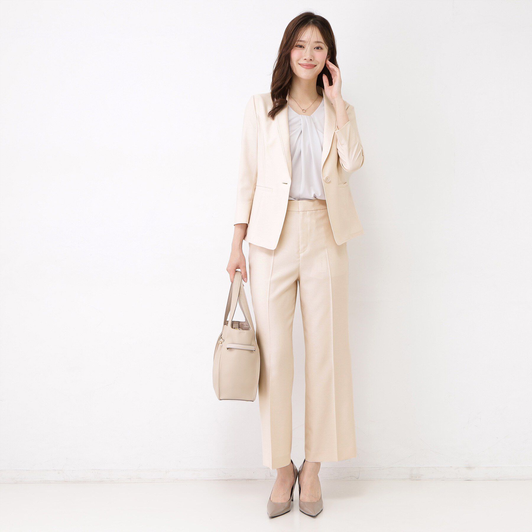 COUP DE CHANCE「【手洗い可／日本製／セットアップ可】リネンライク ストレートパンツ」|その他|