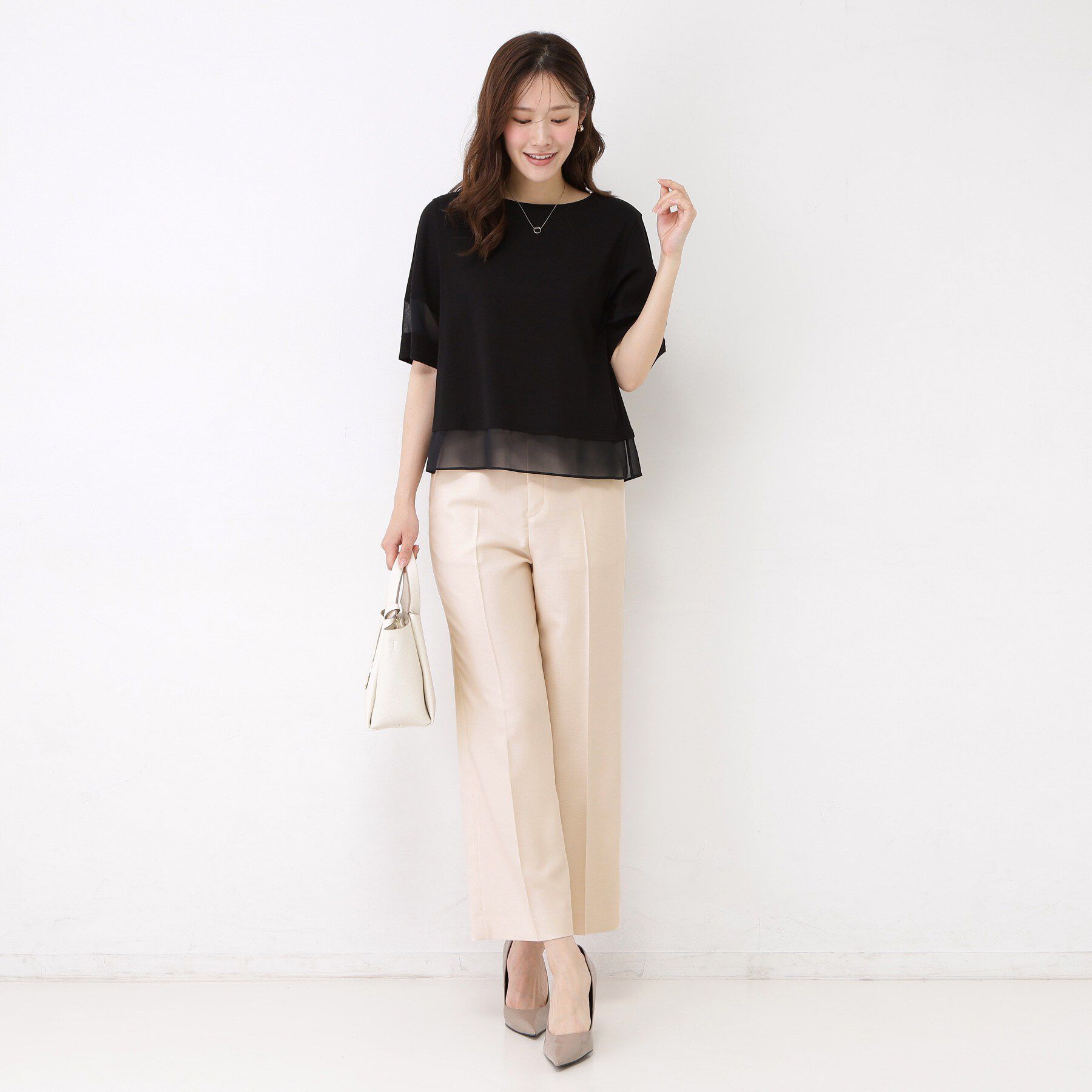 COUP DE CHANCE「【手洗い可／日本製／セットアップ可】リネンライク ストレートパンツ」|その他|