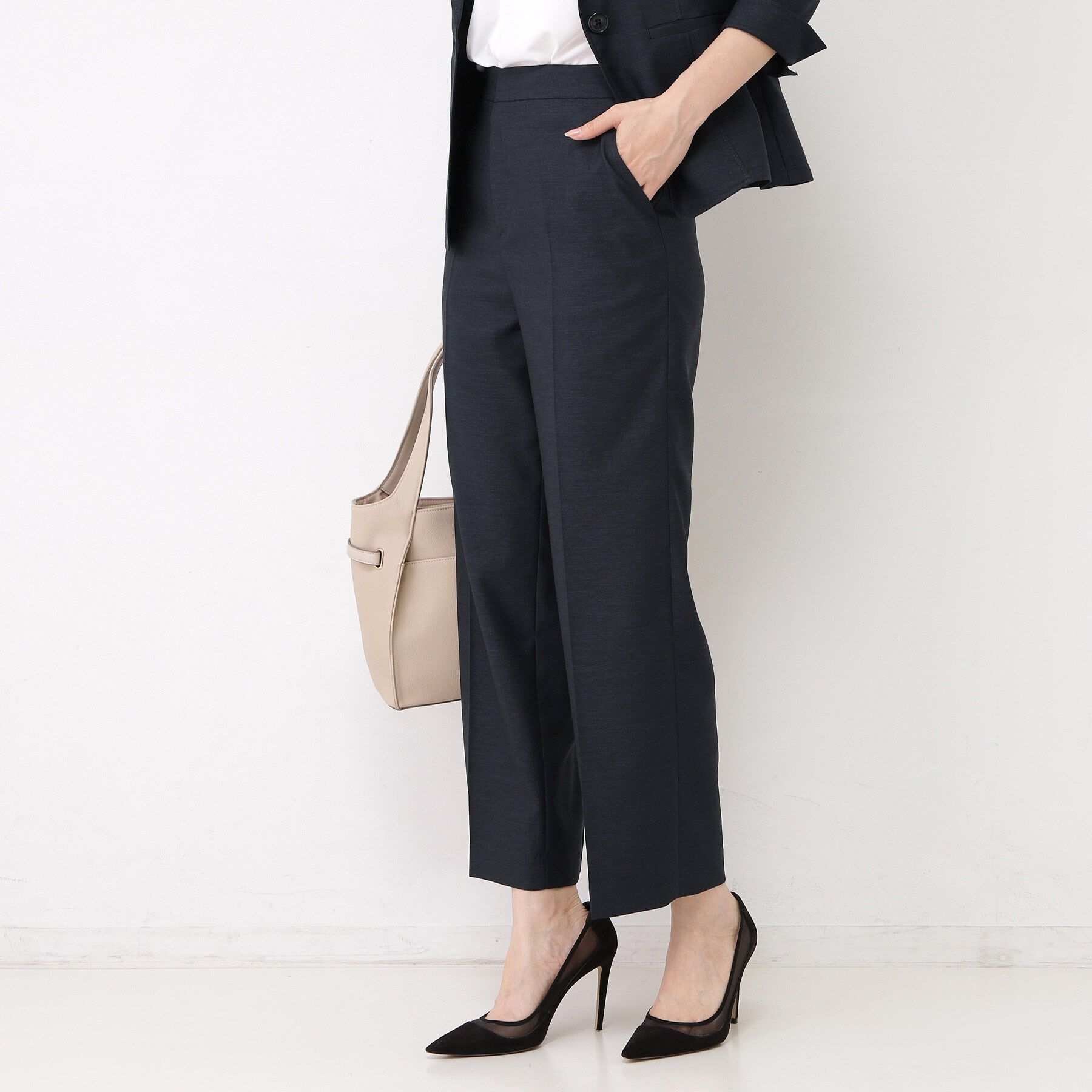 COUP DE CHANCE「【手洗い可／日本製／セットアップ可】リネンライク ストレートパンツ」|その他|