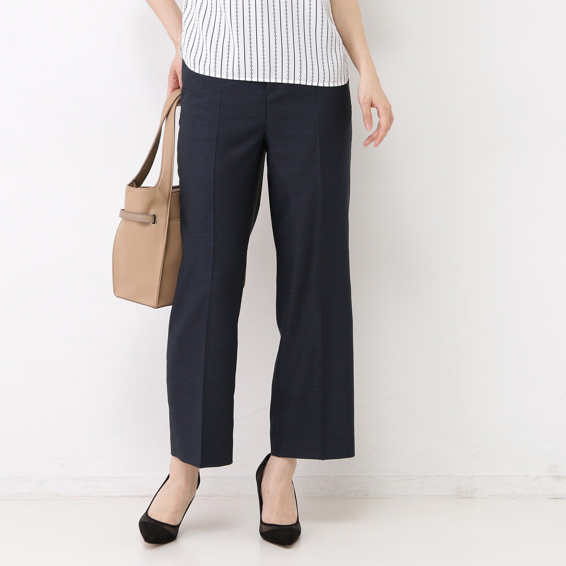 COUP DE CHANCE「【手洗い可／日本製／セットアップ可】リネンライク ストレートパンツ」|その他|