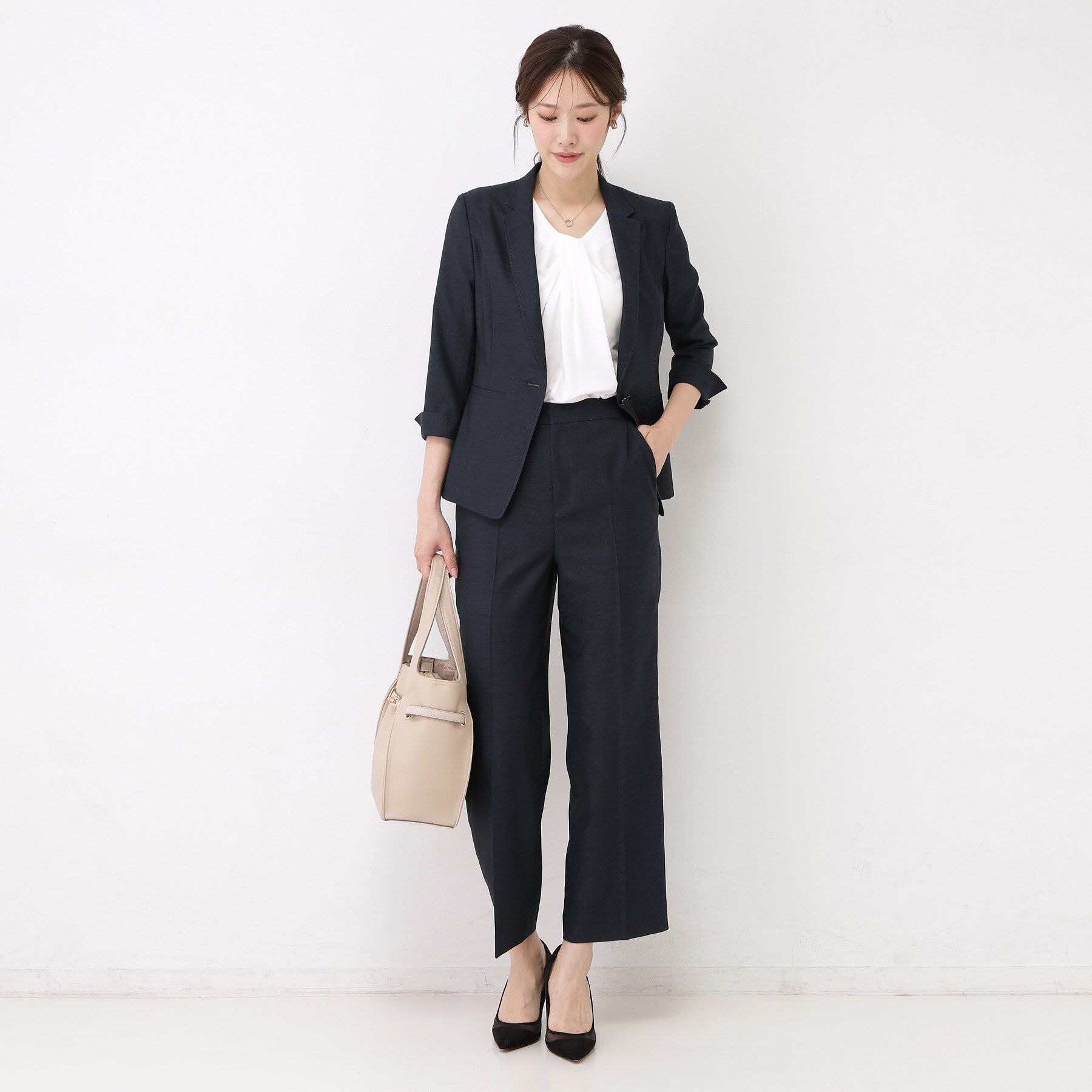 COUP DE CHANCE「【手洗い可／日本製／セットアップ可】リネンライク ストレートパンツ」|その他|