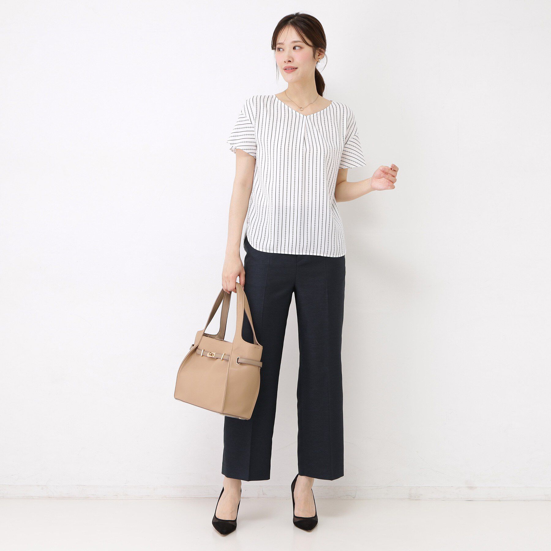 COUP DE CHANCE「【手洗い可／日本製／セットアップ可】リネンライク ストレートパンツ」|その他|