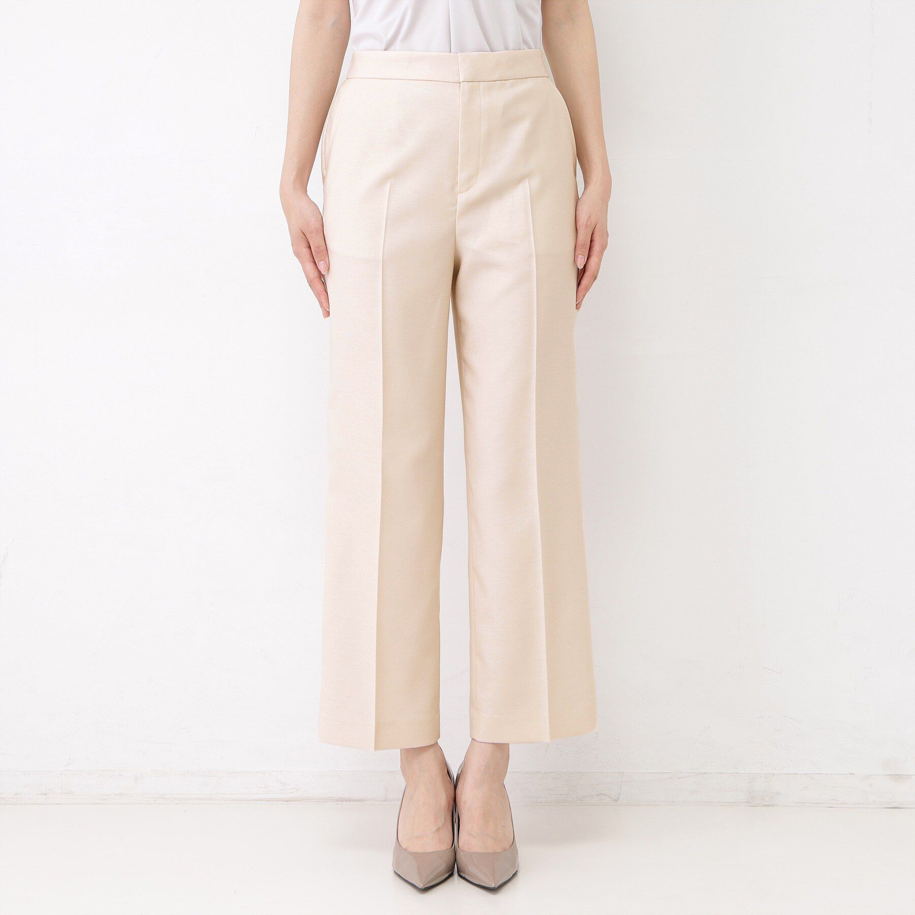 COUP DE CHANCE「【手洗い可／日本製／セットアップ可】リネンライク ストレートパンツ」|その他|