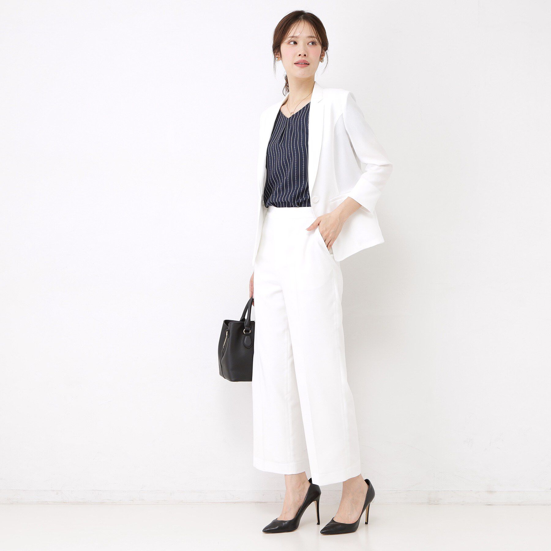 COUP DE CHANCE「【手洗い可／日本製／セットアップ可】リネンライク ストレートパンツ」|その他|