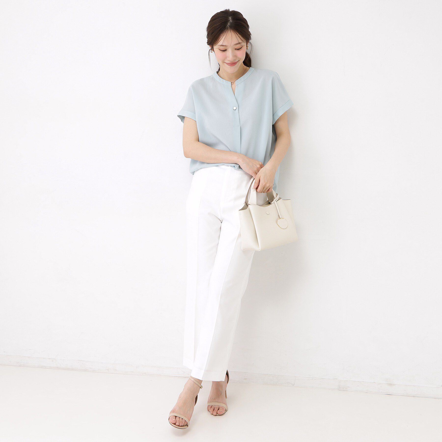 COUP DE CHANCE「【手洗い可／日本製／セットアップ可】リネンライク ストレートパンツ」|その他|