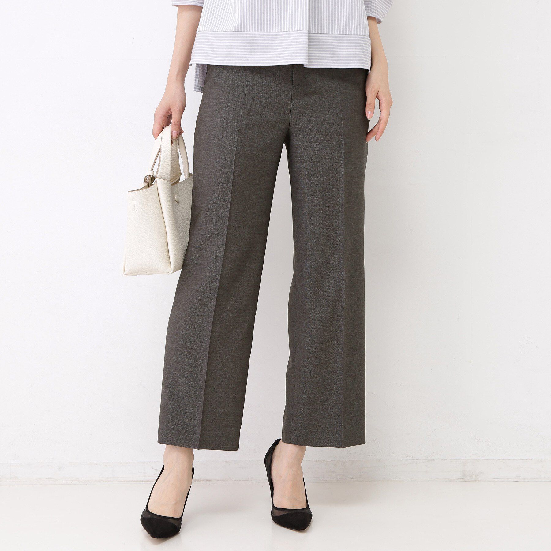 COUP DE CHANCE「【手洗い可／日本製／セットアップ可】リネンライク ストレートパンツ」|その他|