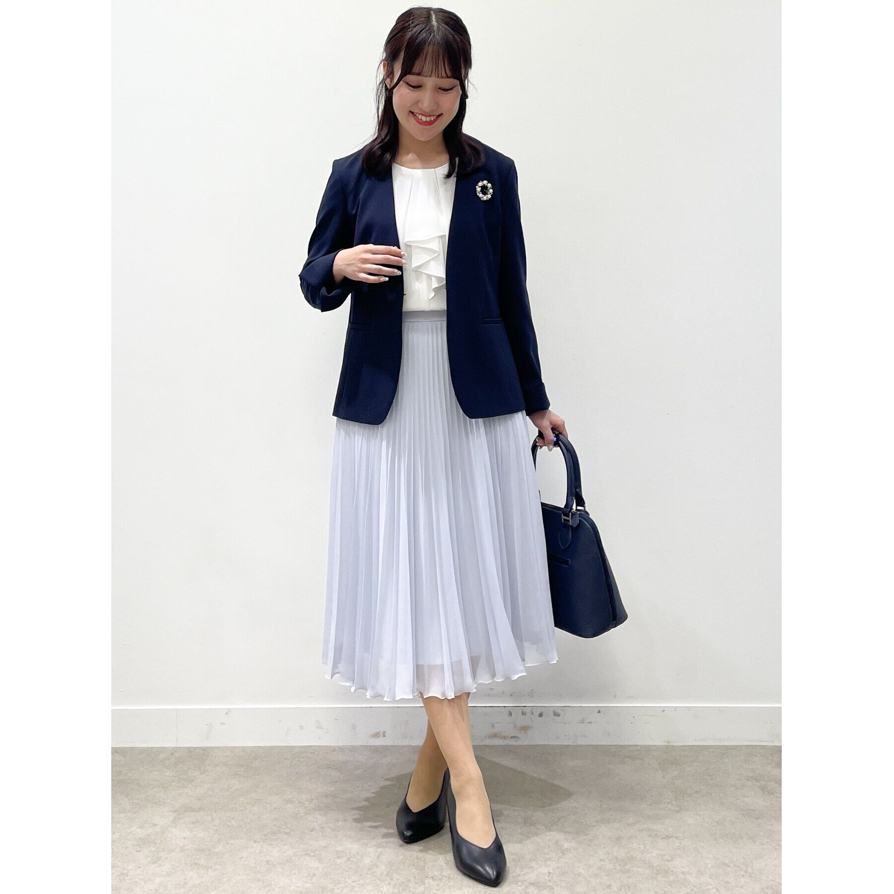 Reflect「【フォーマル/洗える/セットアップ可】ノーカラージャケット」|ノーカラージャケット|