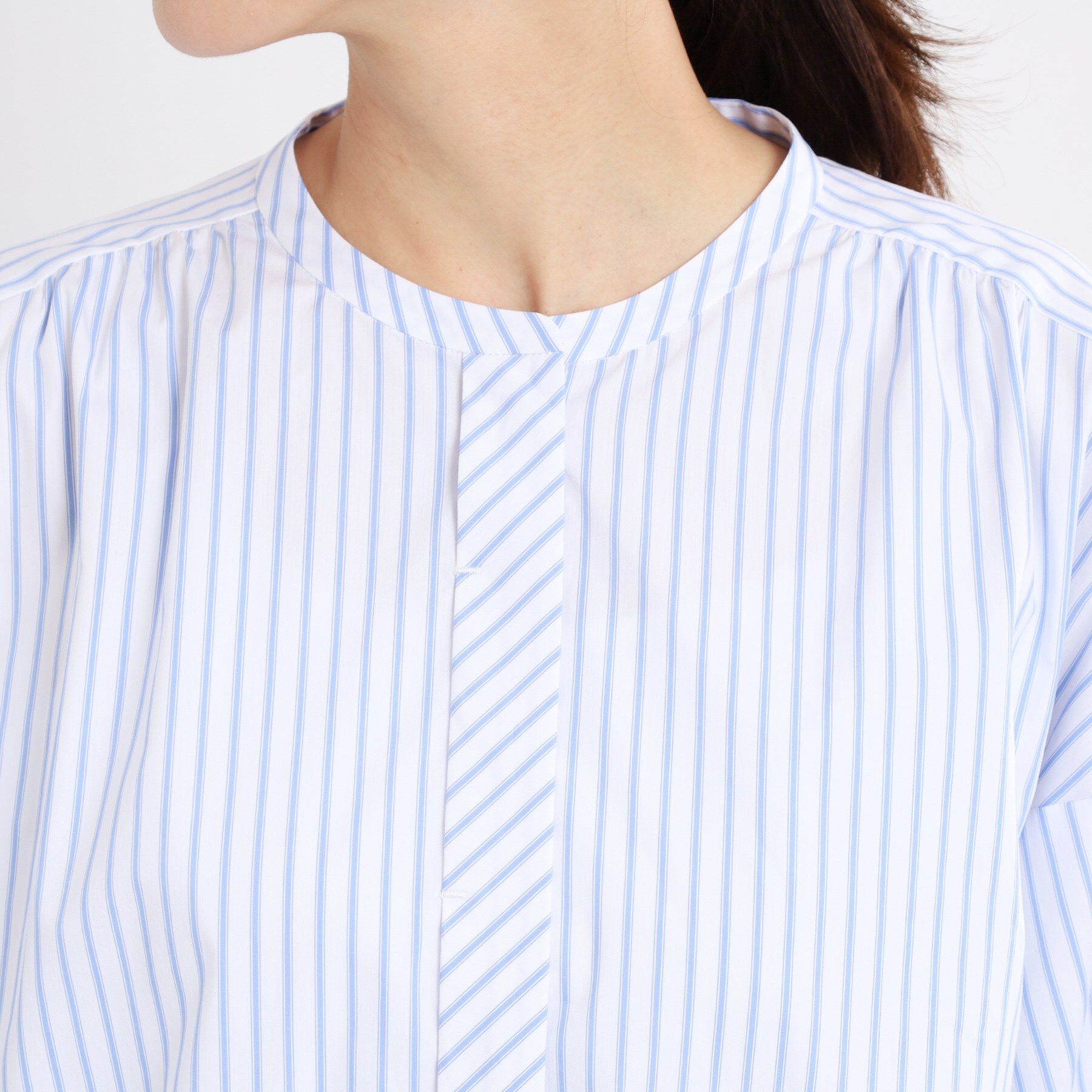 Reflect「【夏SALE／E‐QUALITY／手洗い可】ストライプシャツ」|シャツ・ブラウス|