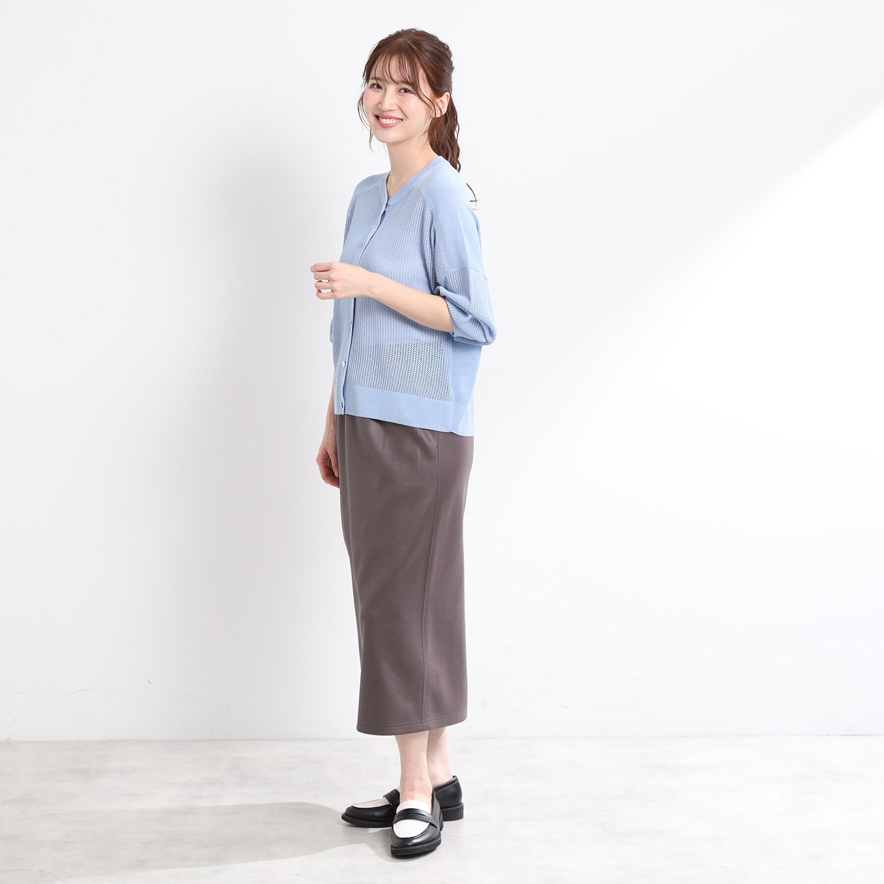 Reflect「【E‐QUALITY／手洗い可】ドライタッチカーディガン」|カーディガン|