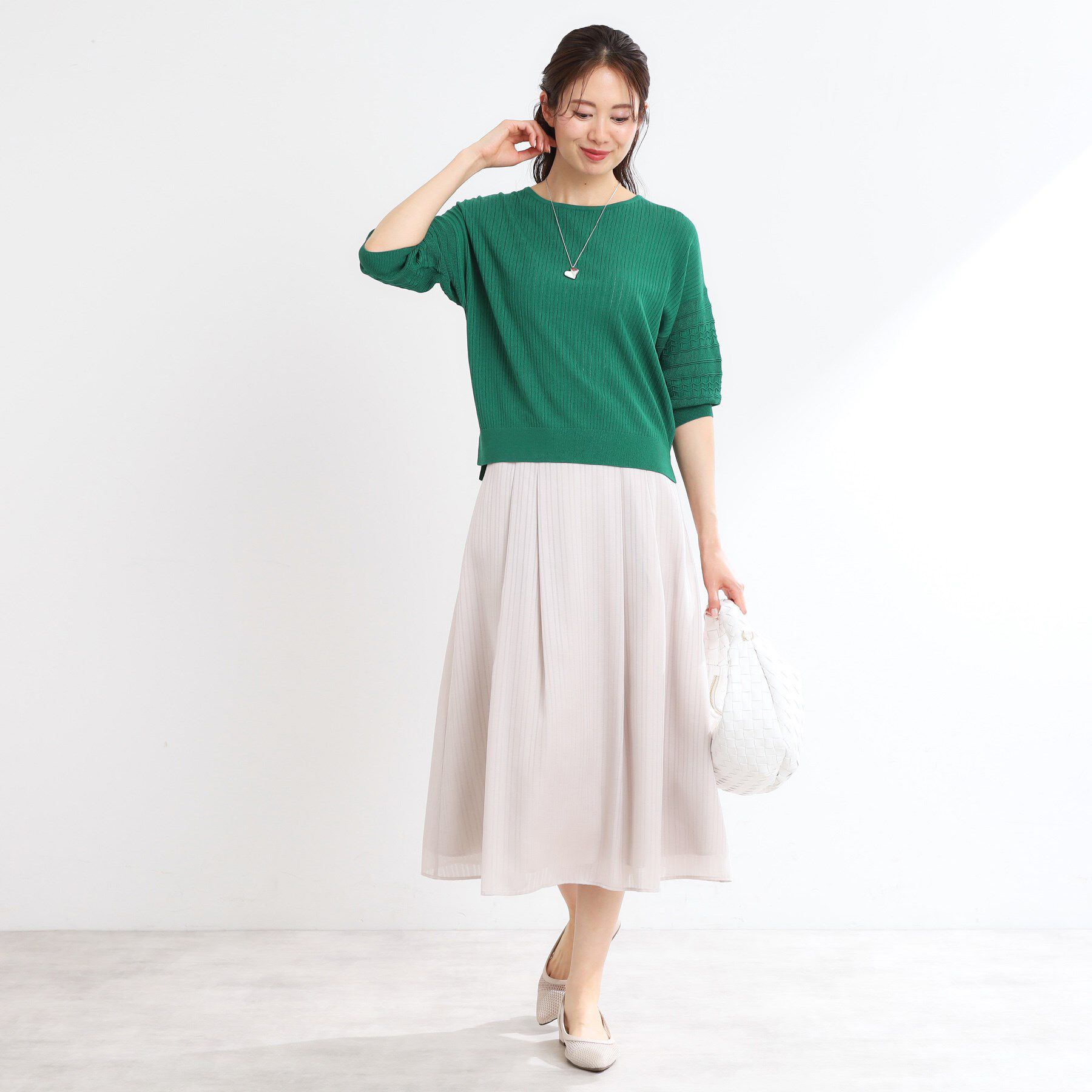 Reflect「【WEB先行カラーあり】オフボディプルオーバーニット」|ニット・セーター|