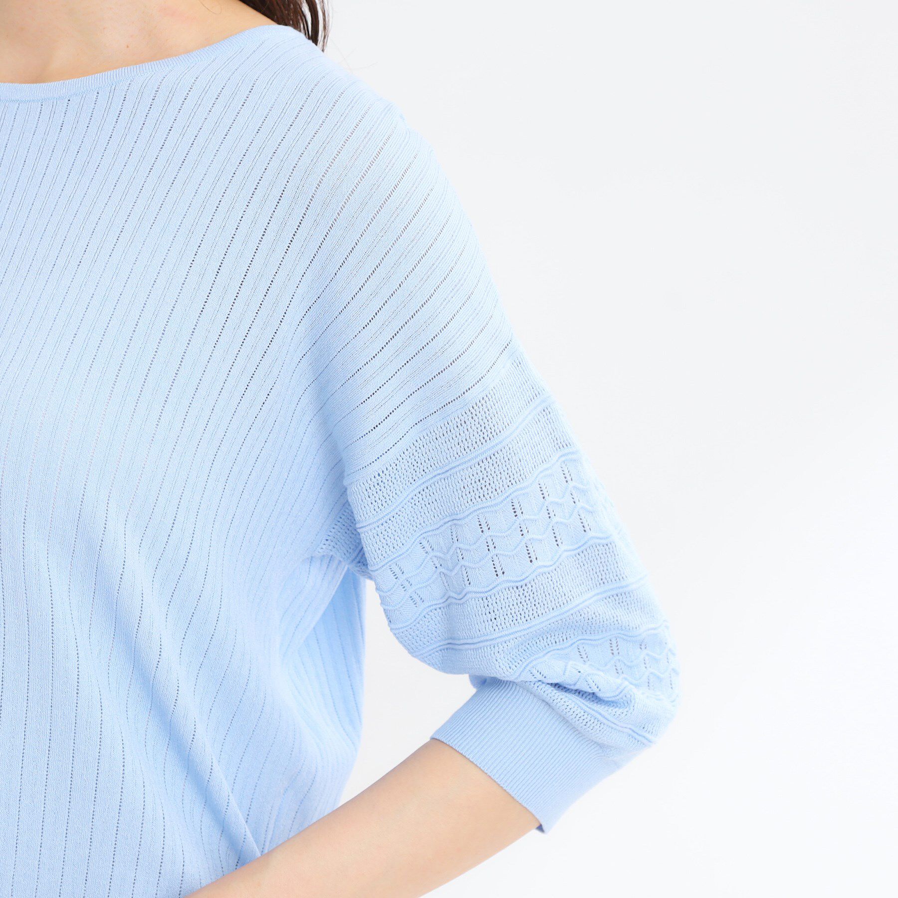 Reflect「【WEB先行カラーあり】オフボディプルオーバーニット」|ニット・セーター|