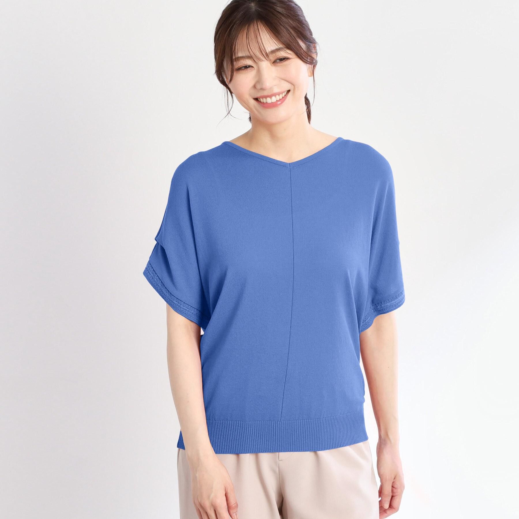 Reflect「【選べる7色◎／手洗い可／二の腕カバー】半袖ニット」|ニット・セーター|