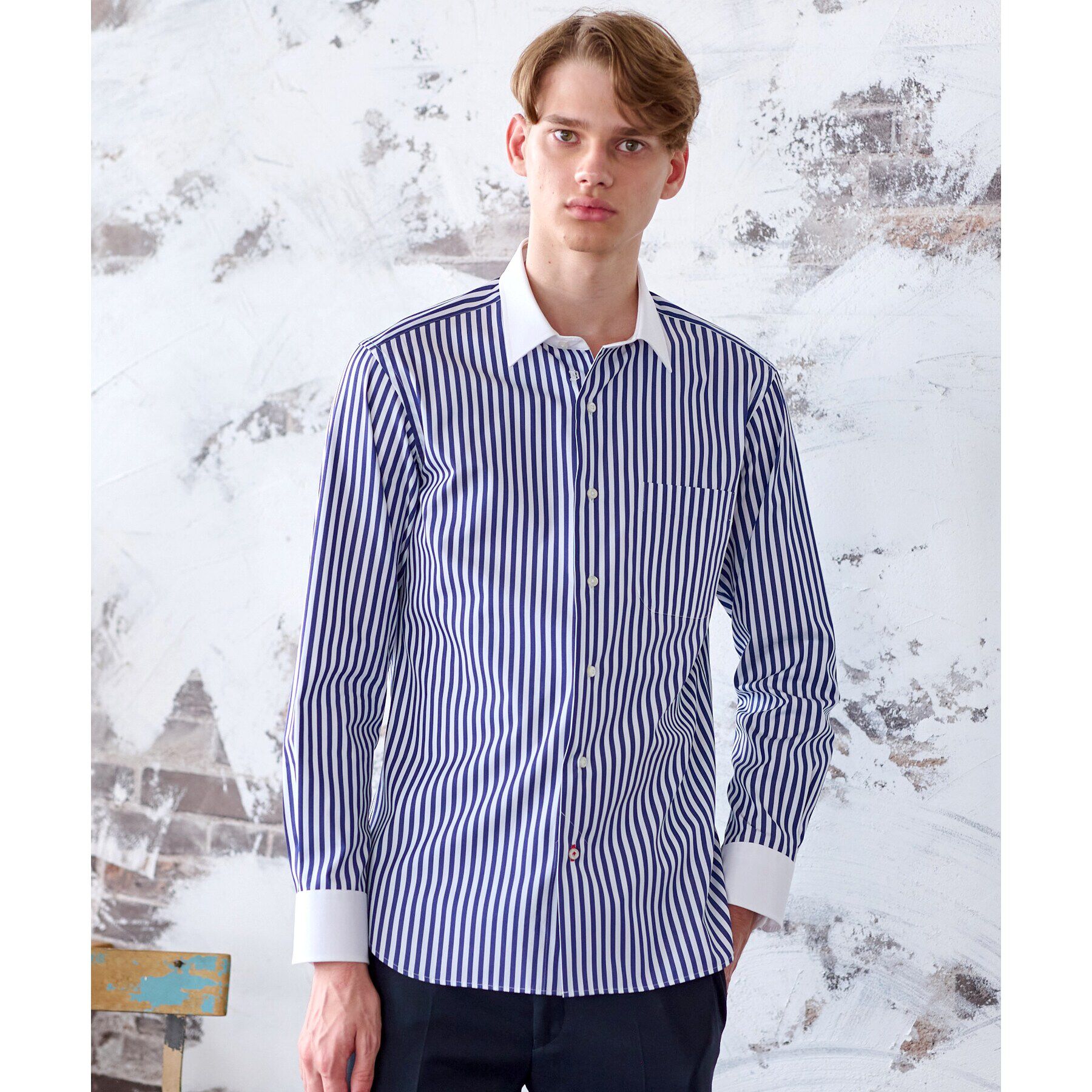 DRESSTERIOR「ロンストクレリックカラーシャツ」|シャツ・ブラウス|