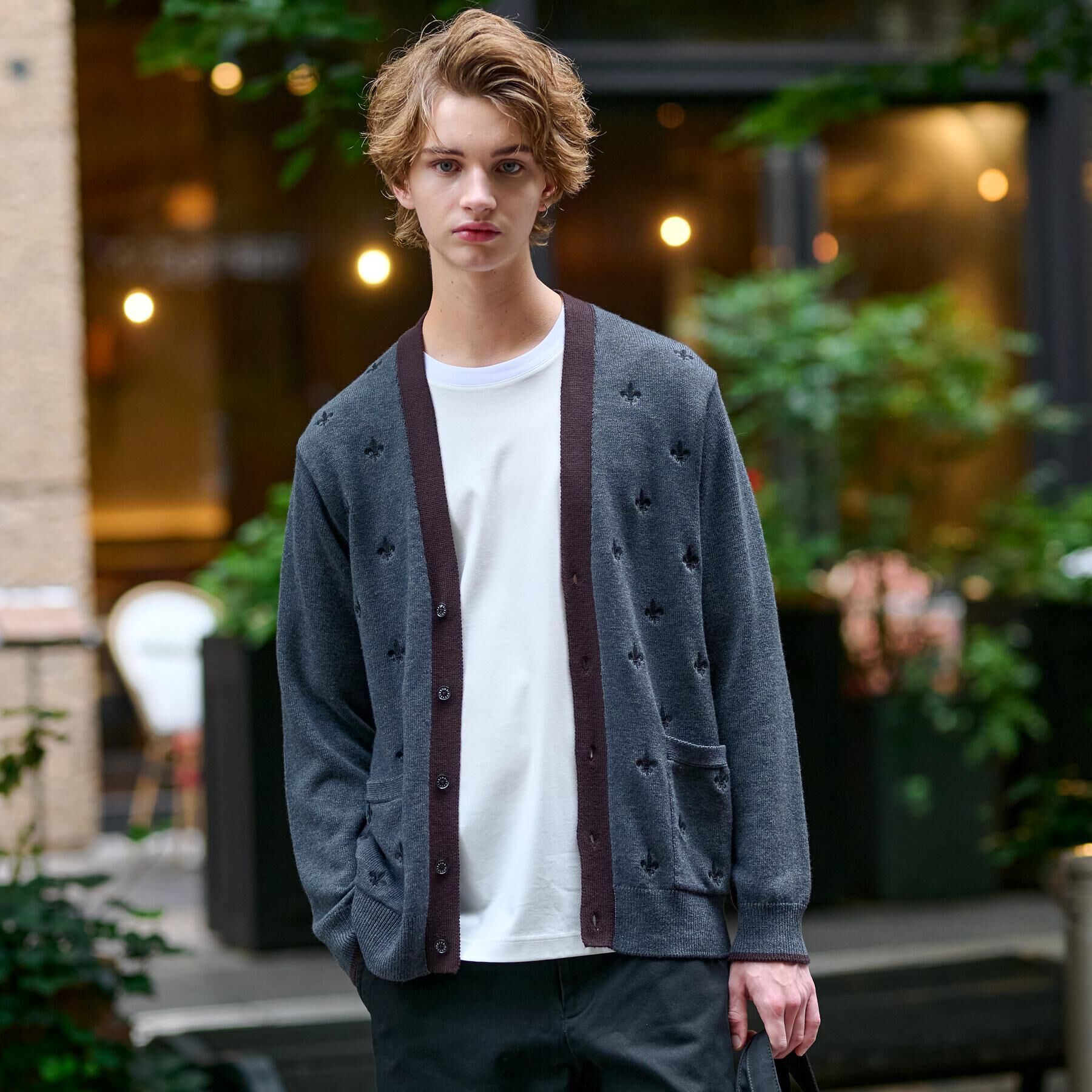 DRESSTERIOR「エンブロイダリー ニットカーディガン」|カーディガン|