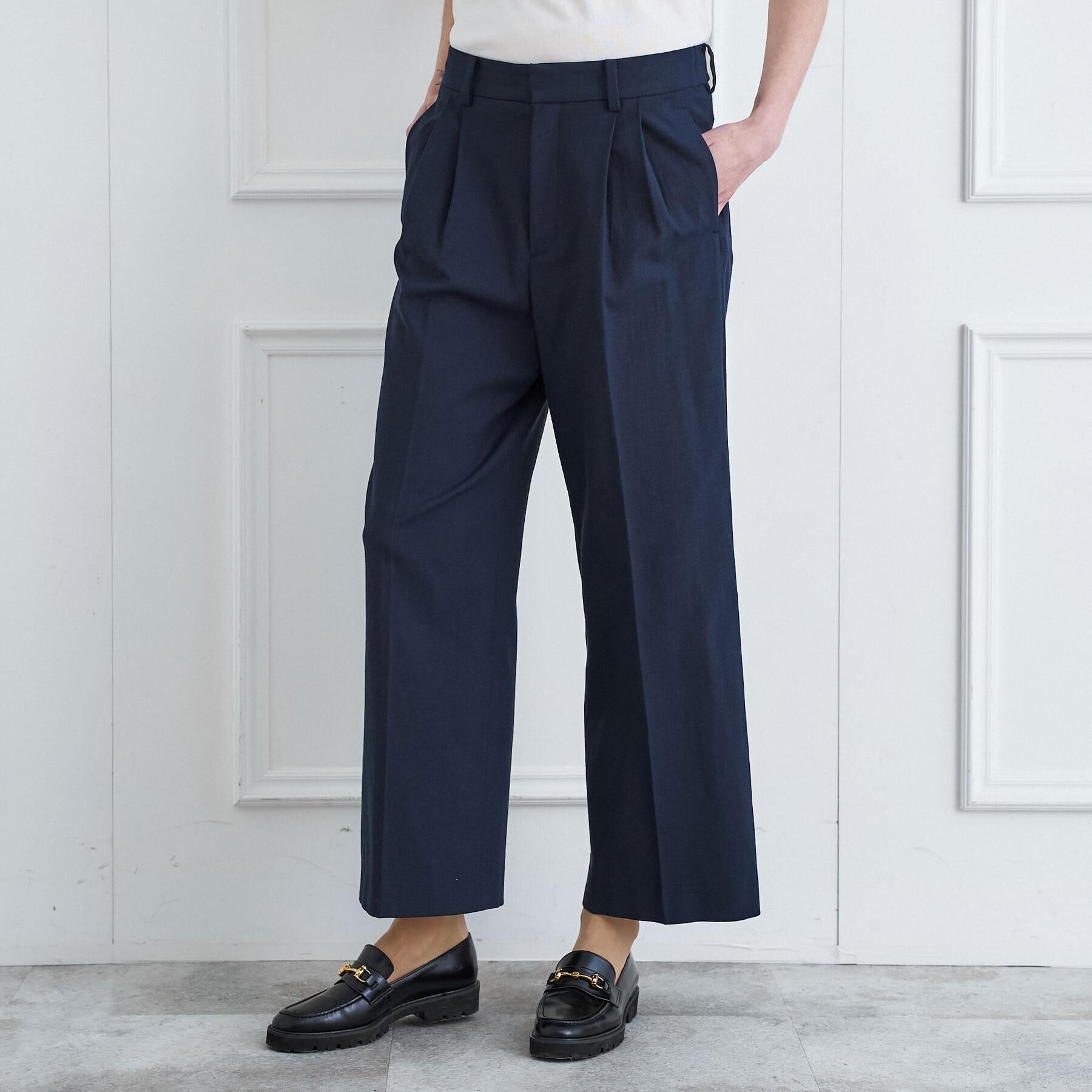 DRESSTERIOR「【吸水速乾/セットアップ可】リネンブレンドオックス ワイドパンツ」|その他|