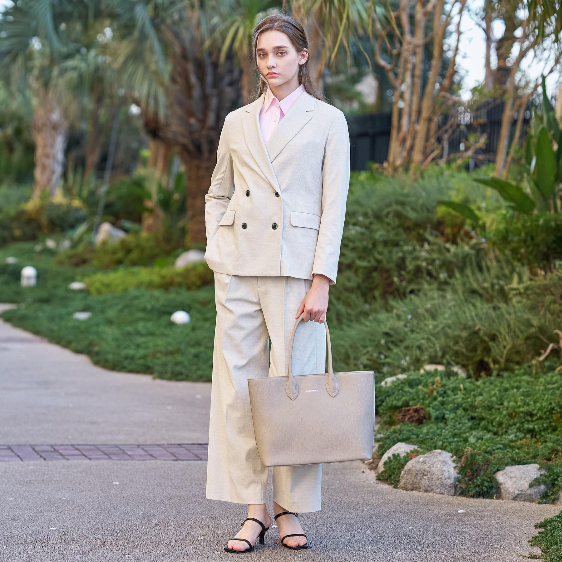 DRESSTERIOR「【吸水速乾/セットアップ可】リネンブレンドオックス ワイドパンツ」|その他|