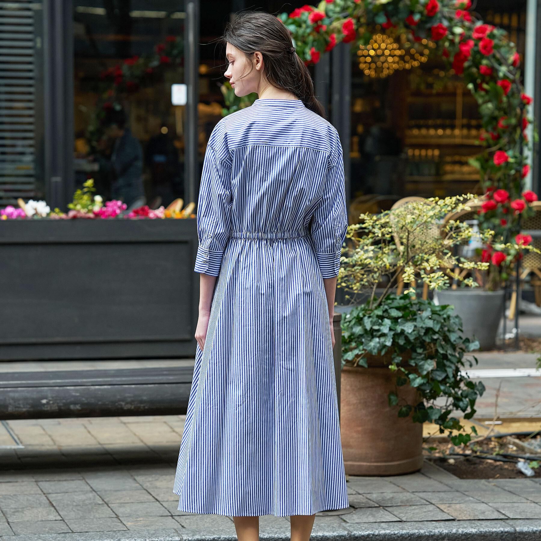 DRESSTERIOR「【ウォッシャブル】ロンスト シャツワンピース」|ワンピース|