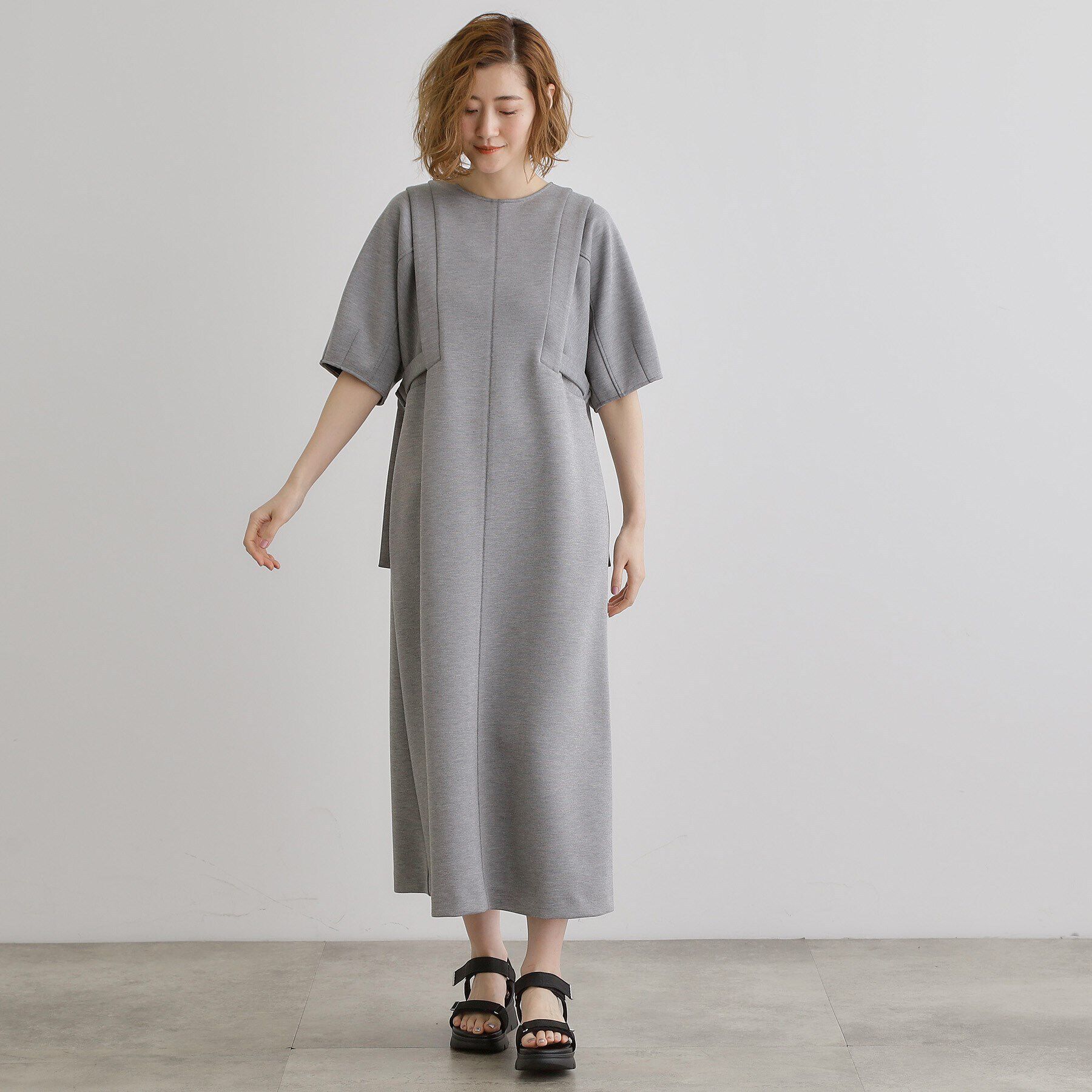 grove「ポンチジャージマキシワンピ」|ワンピース|