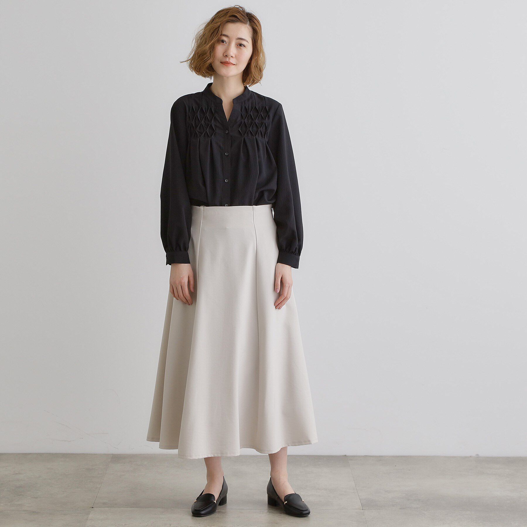 grove「ダブルストラップフレアスカート」|スカート|