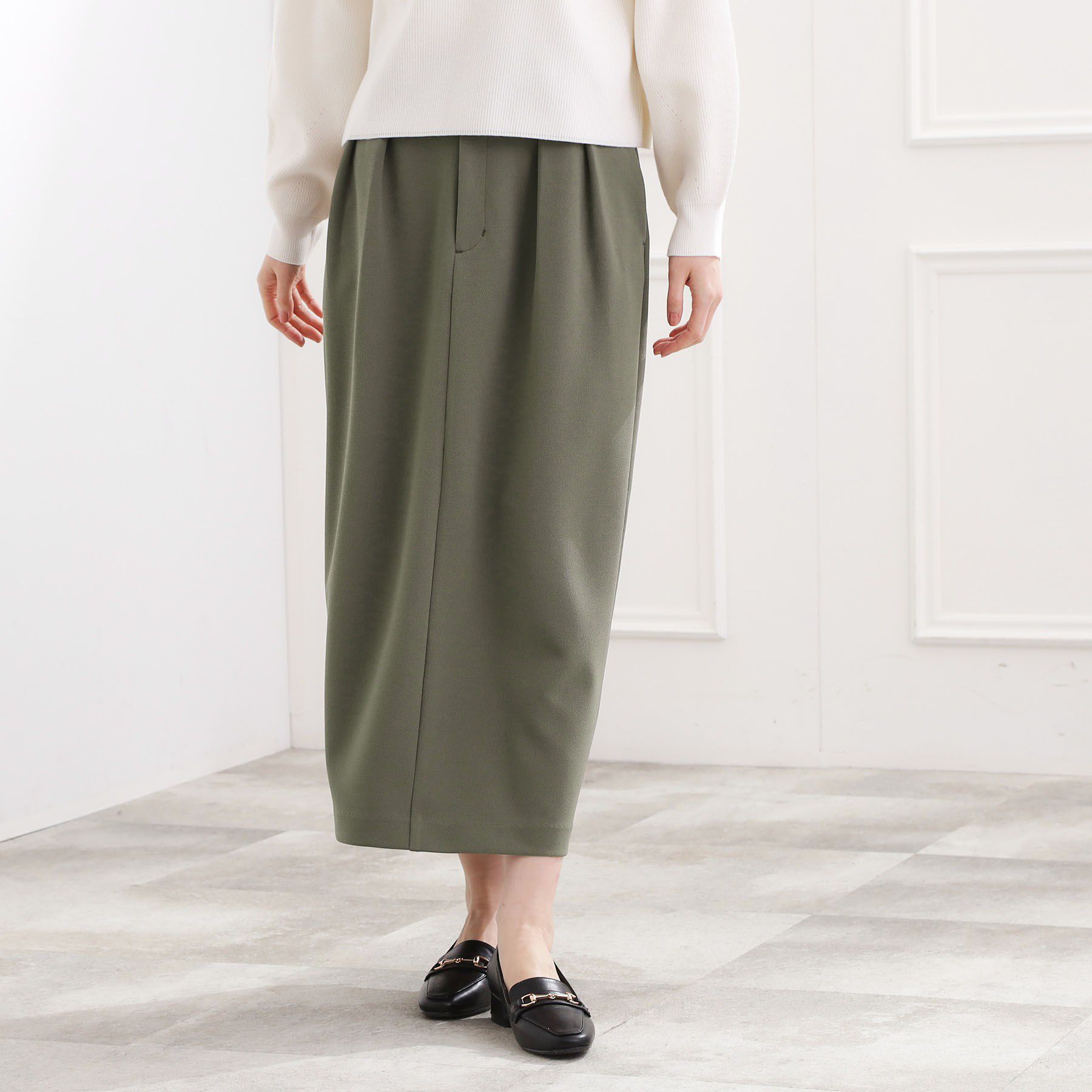 grove「カットツイルタックナロースカート」|スカート|