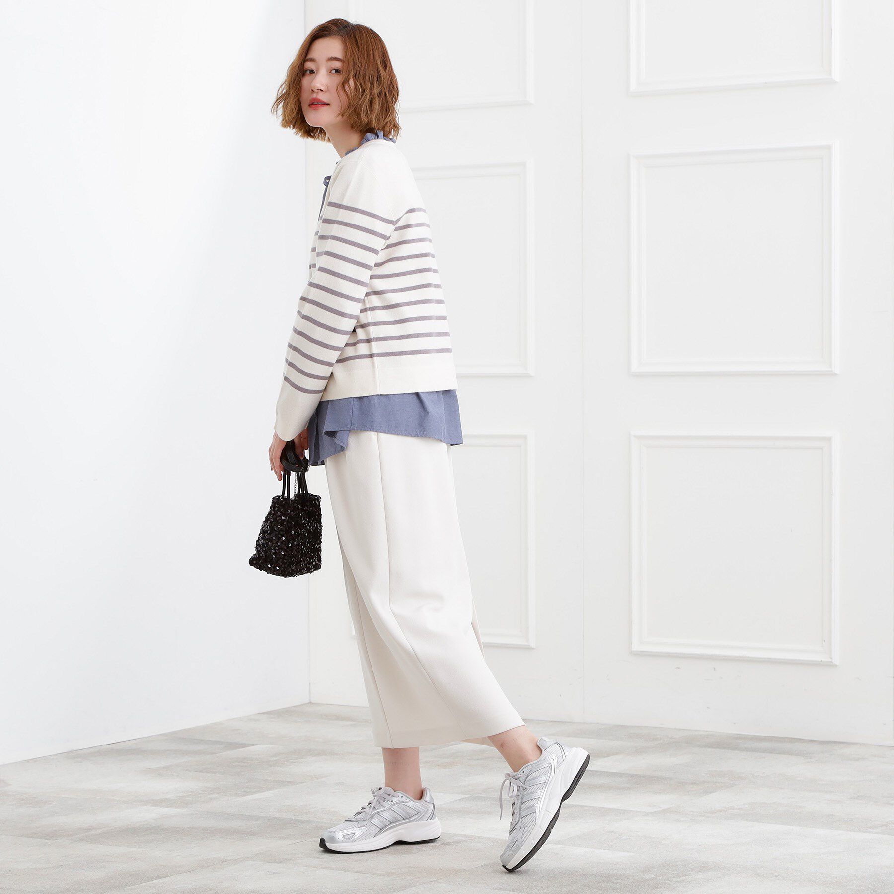 grove「カットツイルタックナロースカート」|スカート|