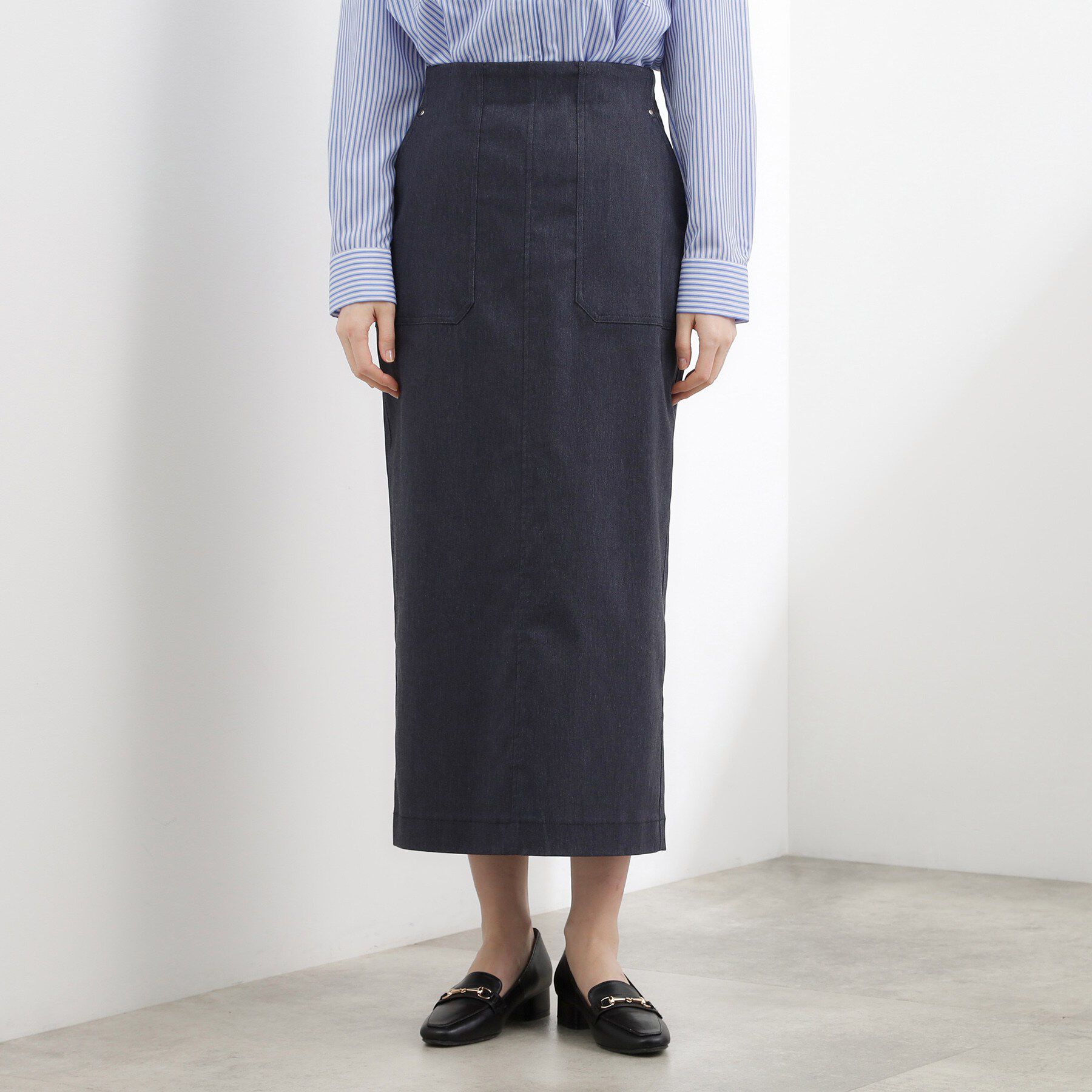 grove「【貴島明日香さん着用】ハイパーストレッチナロースカート」|スカート|