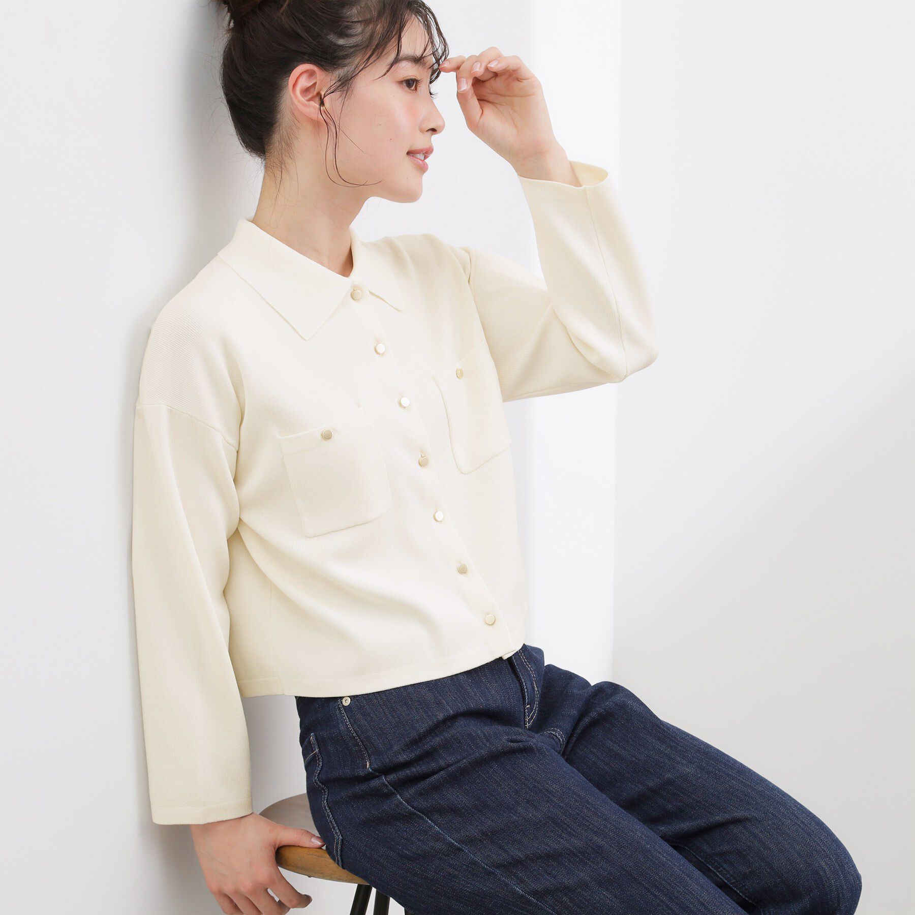 grove「高評価！一枚でも羽織でも、大人のTOPS風カーディガン」|カーディガン|