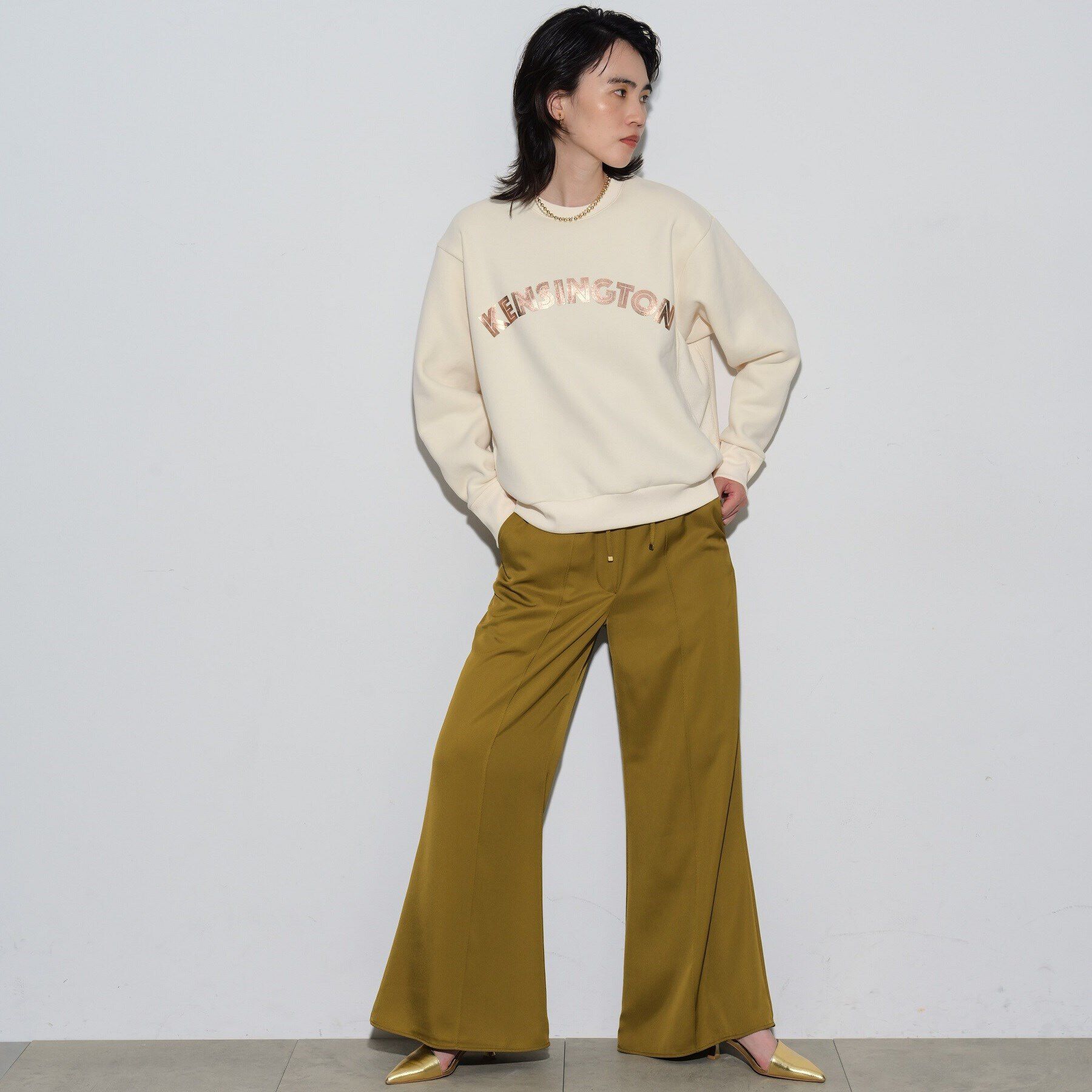 GALLEST「ロゴ裏毛トップス」|パーカー|