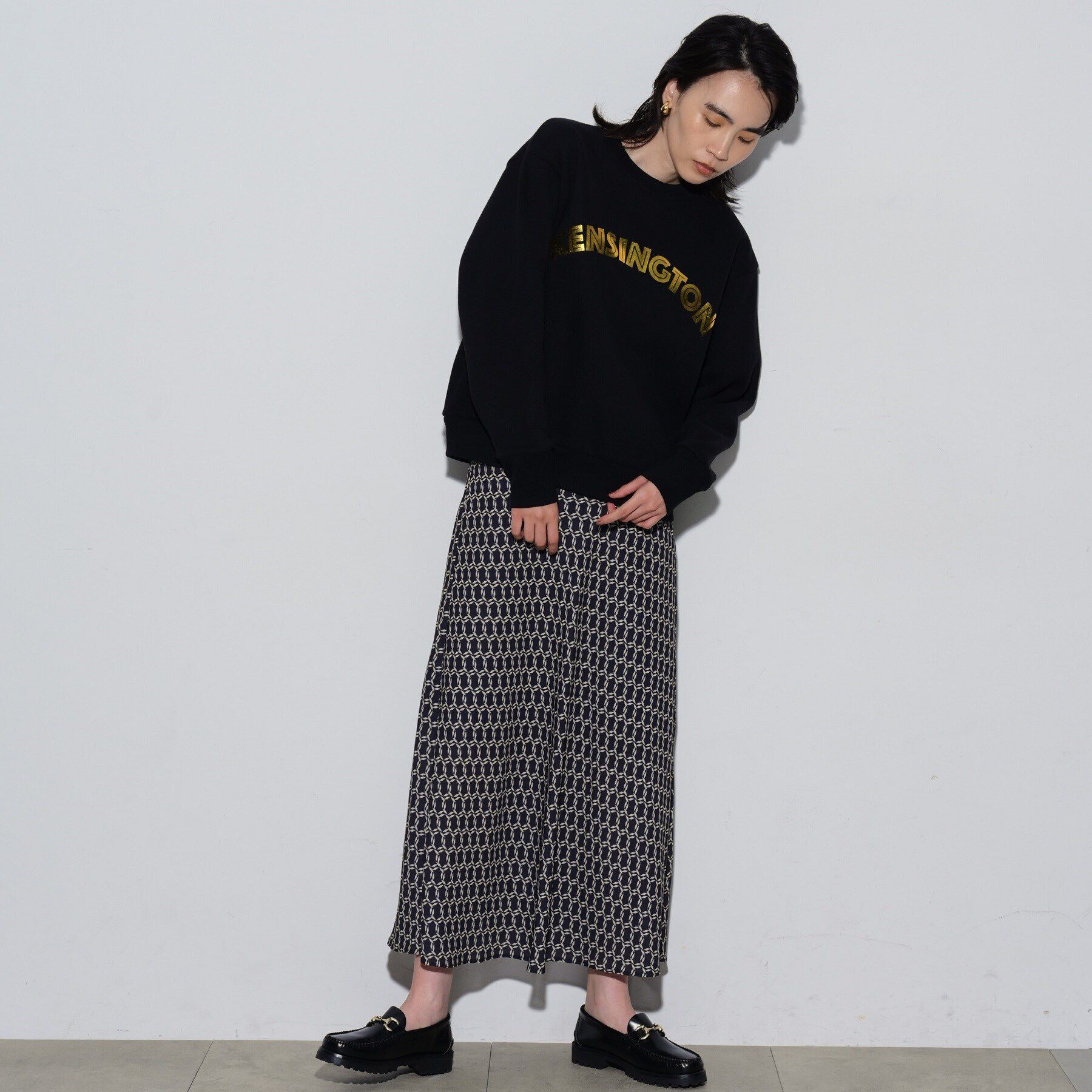 GALLEST「ロゴ裏毛トップス」|パーカー|