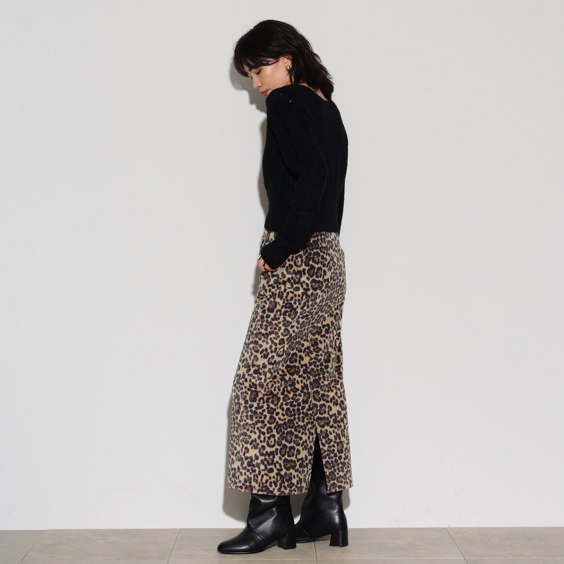 GALLEST「レオパードタイトスカート」|スカート|