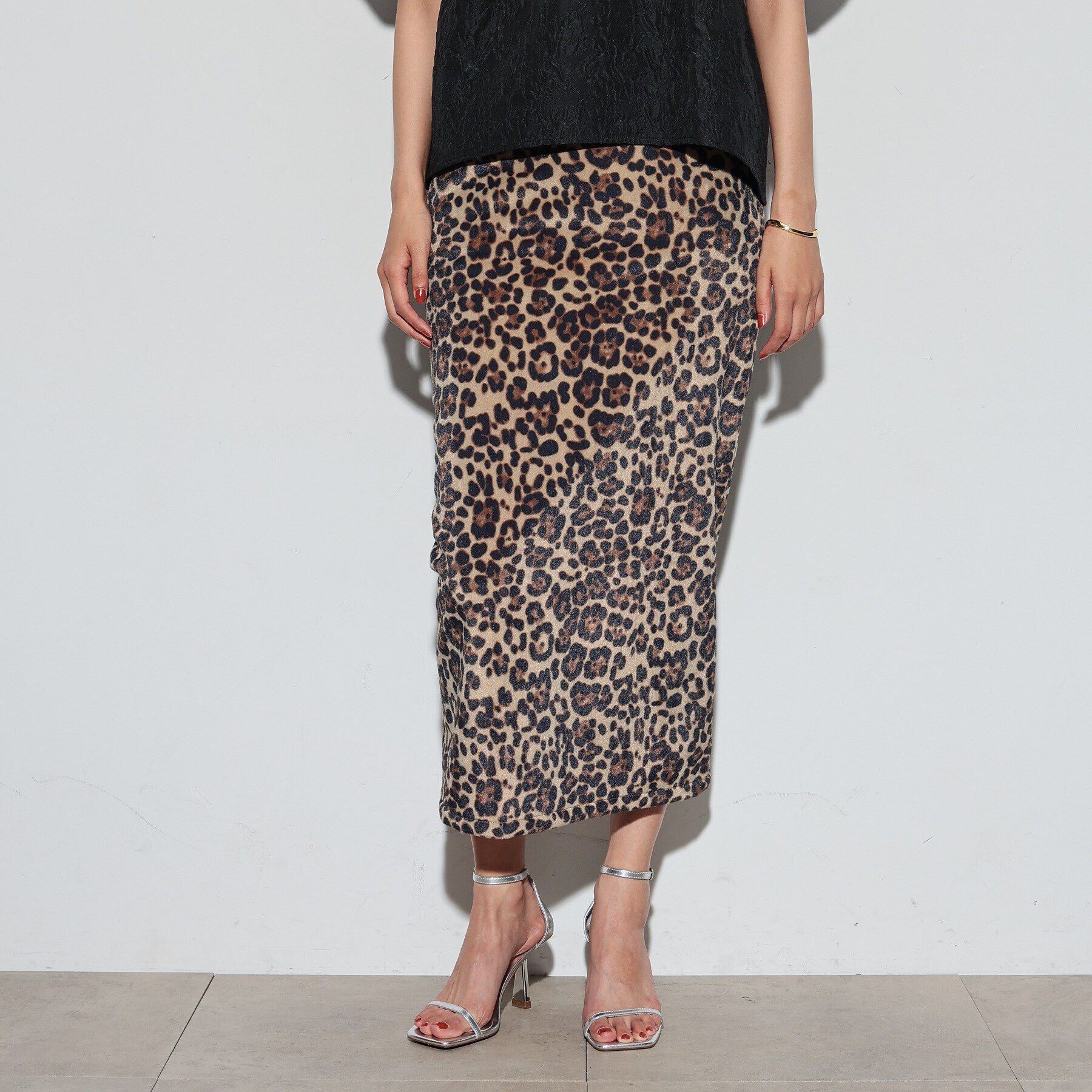 GALLEST「レオパードタイトスカート」|スカート|