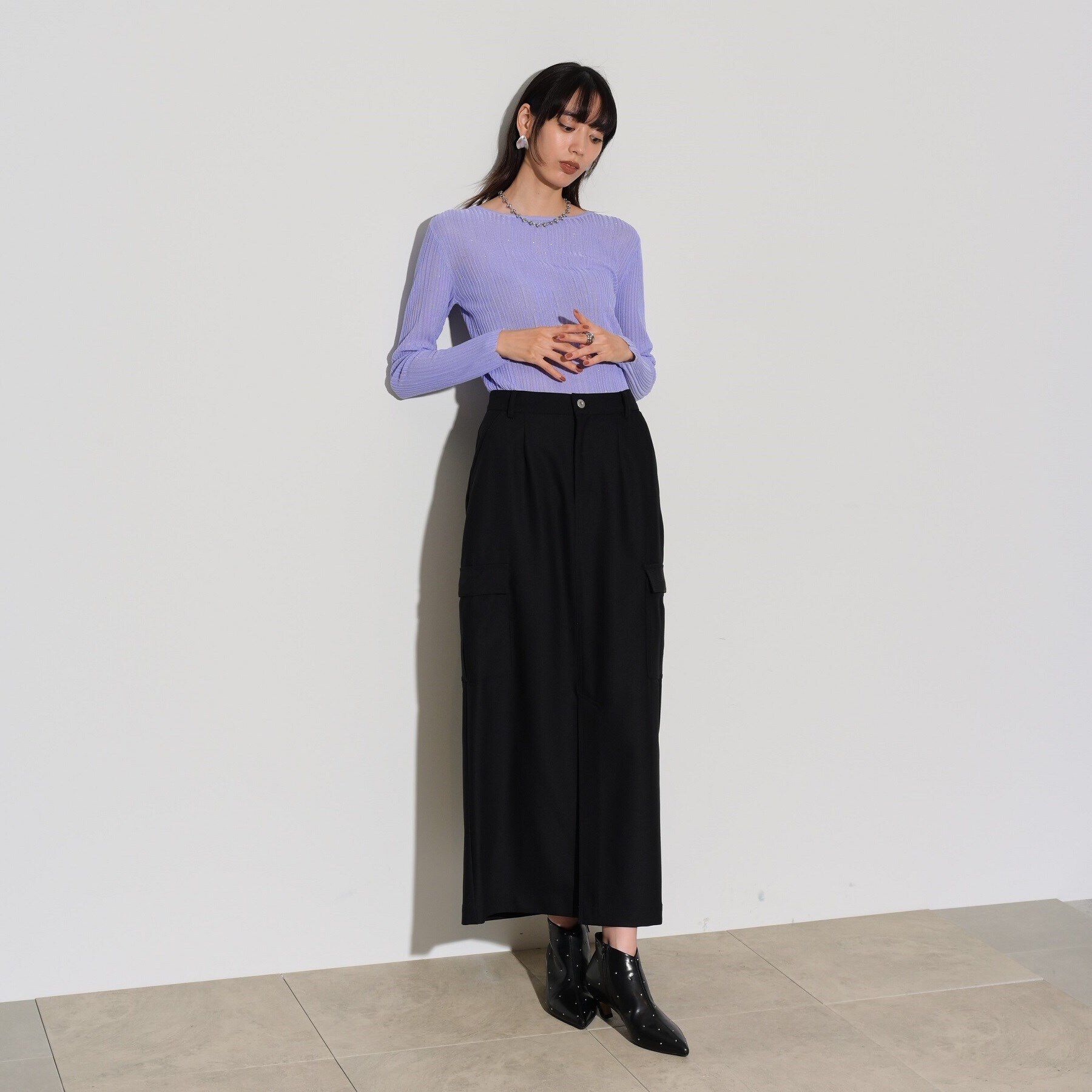 GALLEST「シアースパンコールニット」|ニット・セーター|