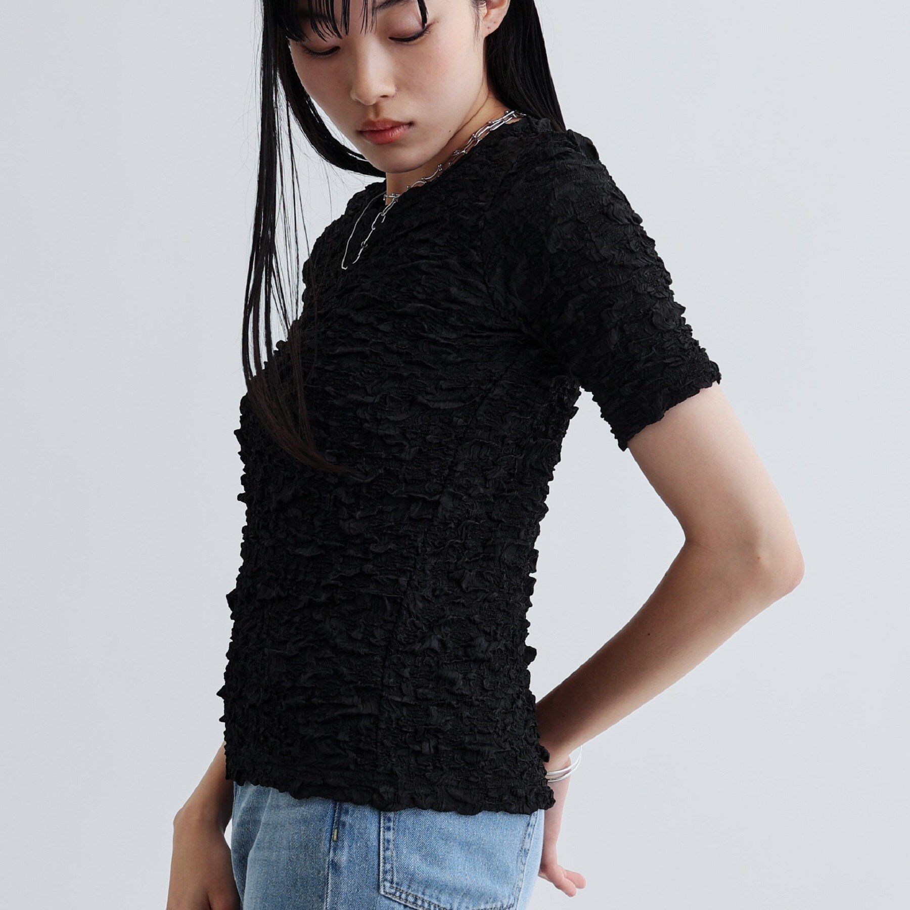 GALLEST「【セットアップ可能】ふくれジャカードトップス」|Tシャツ・カットソー|