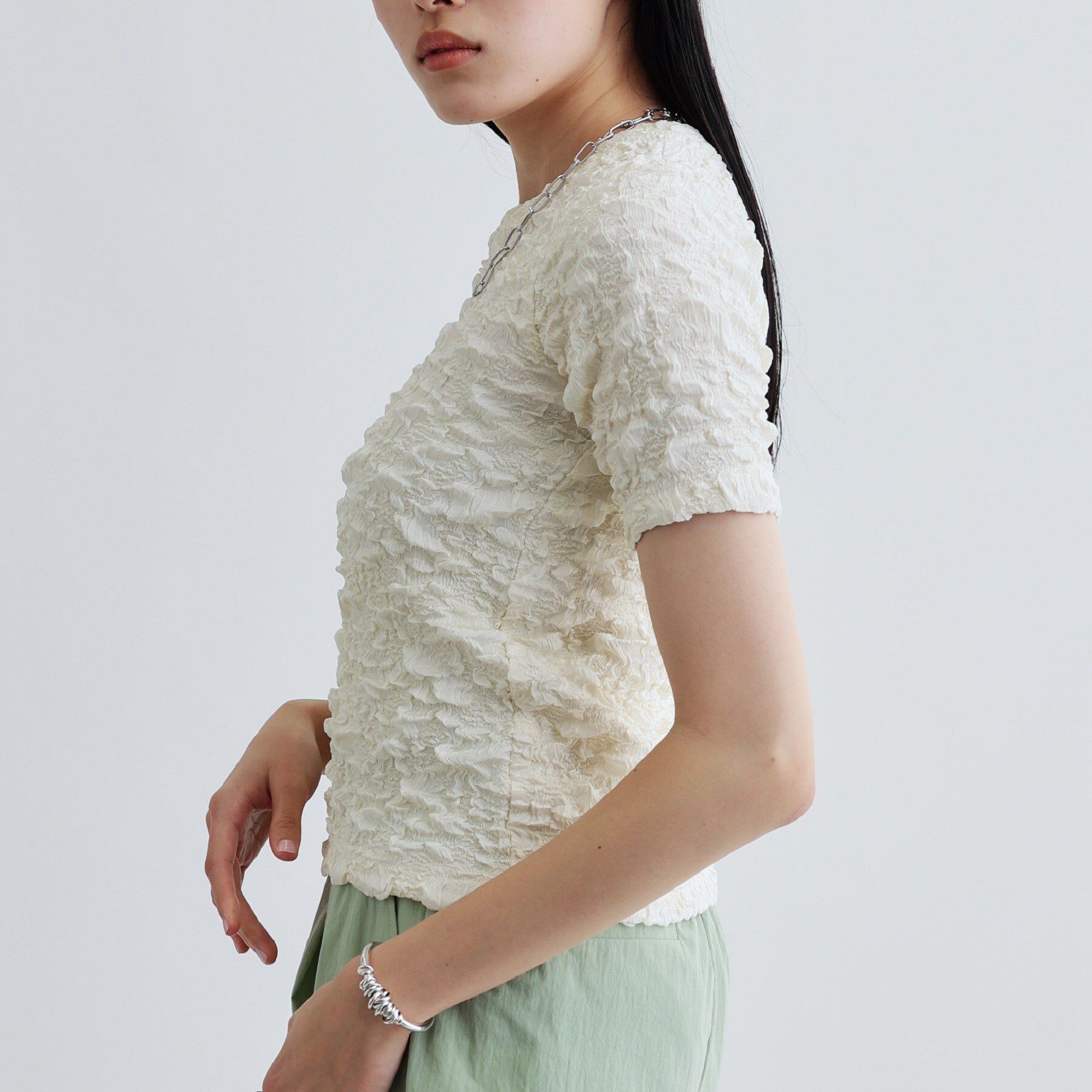 GALLEST「【セットアップ可能】ふくれジャカードトップス」|Tシャツ・カットソー|