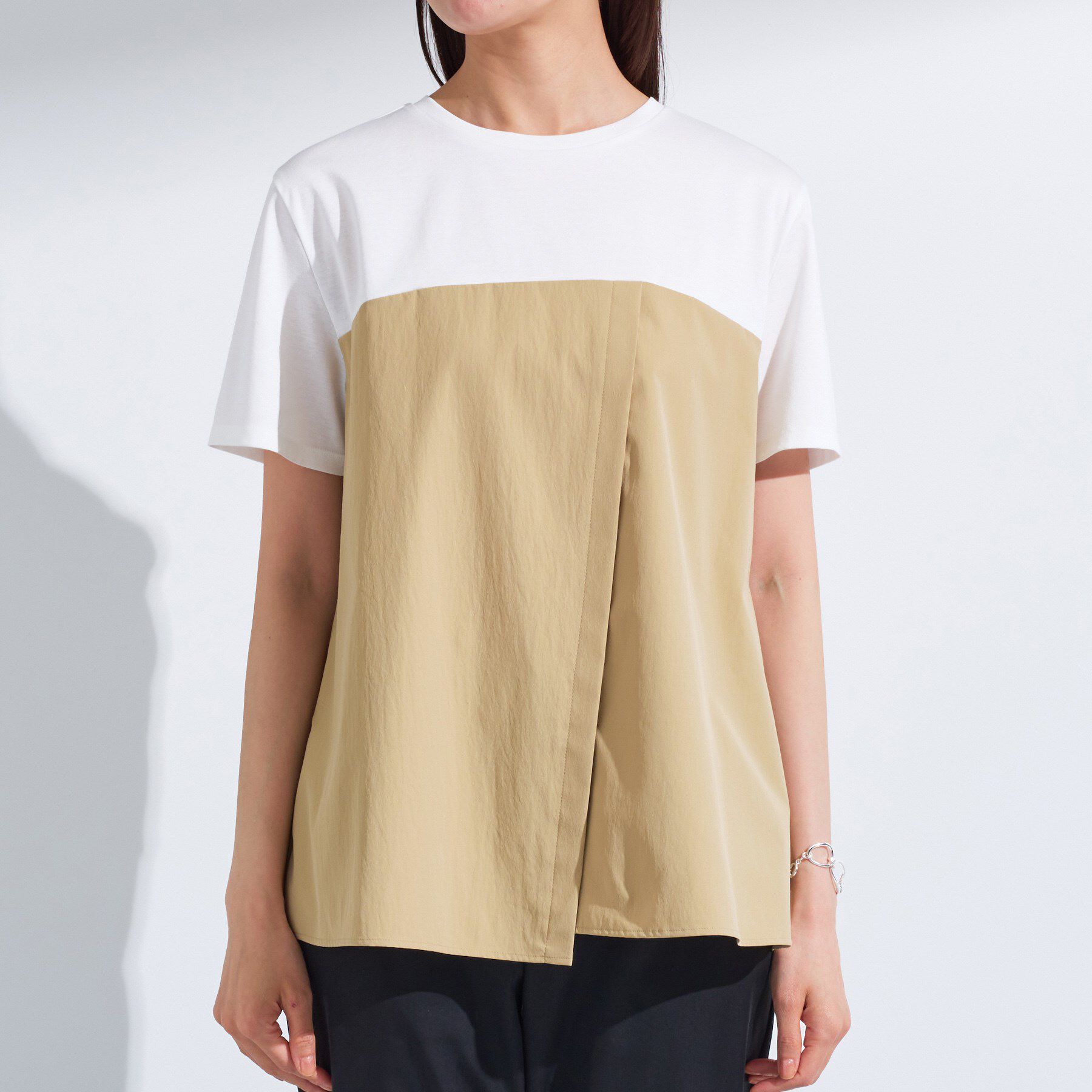 INDIVI「【洗える】ビスチェレイヤード風トップス」|Tシャツ・カットソー|