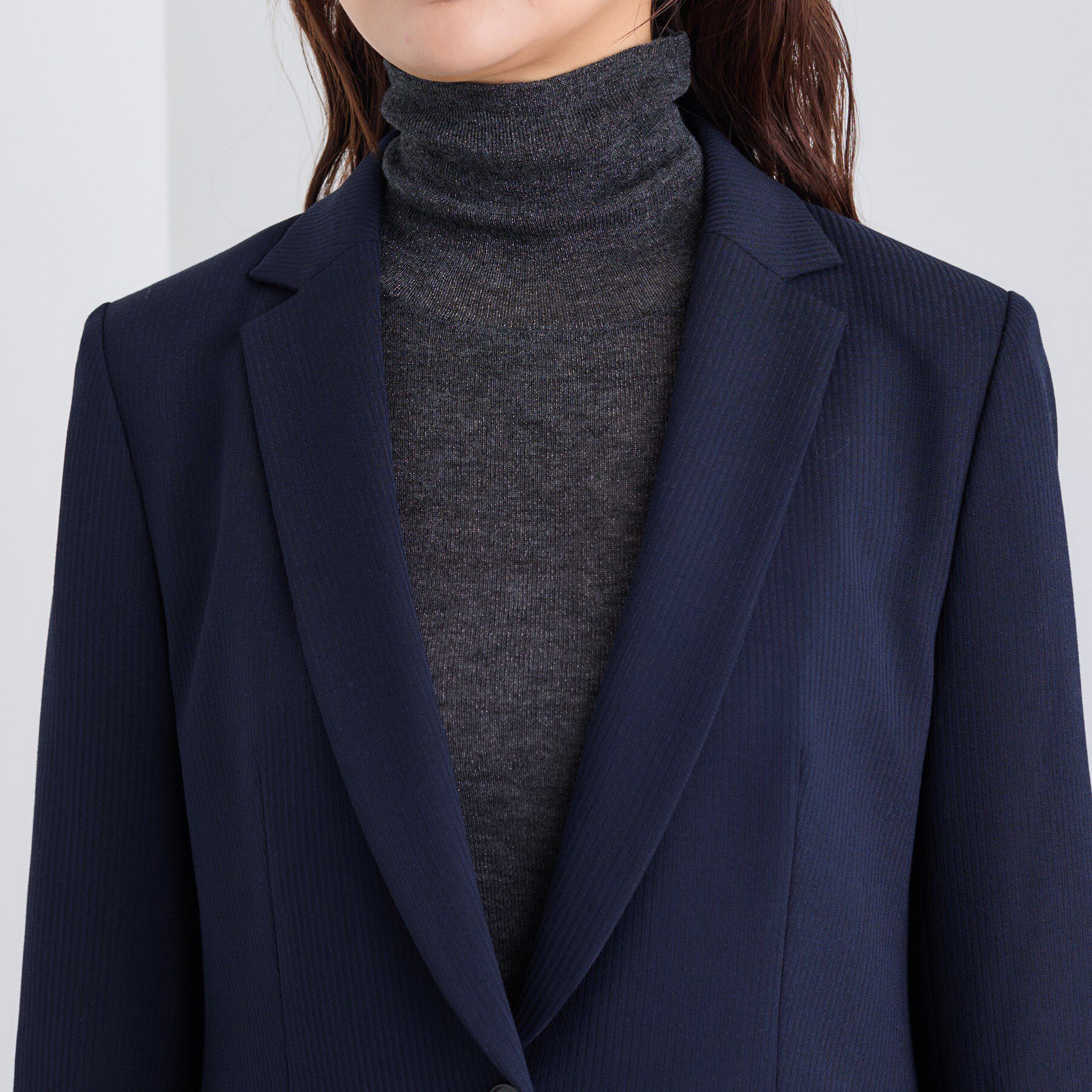INDIVI「【日本製／通勤スーツ】プレシャスドビー テーラードジャケット」|スーツ|